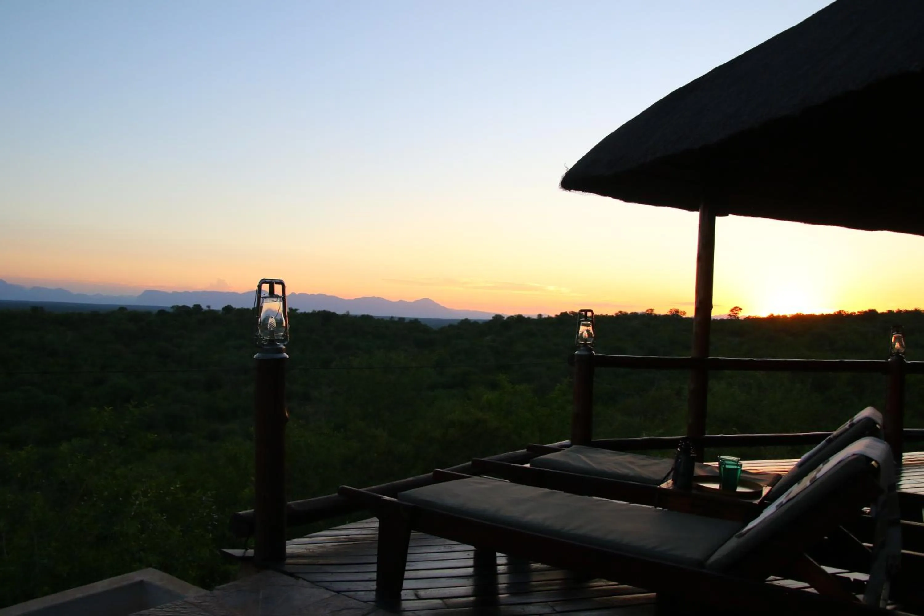 Sunset in Parsons Hilltop Safari Camp