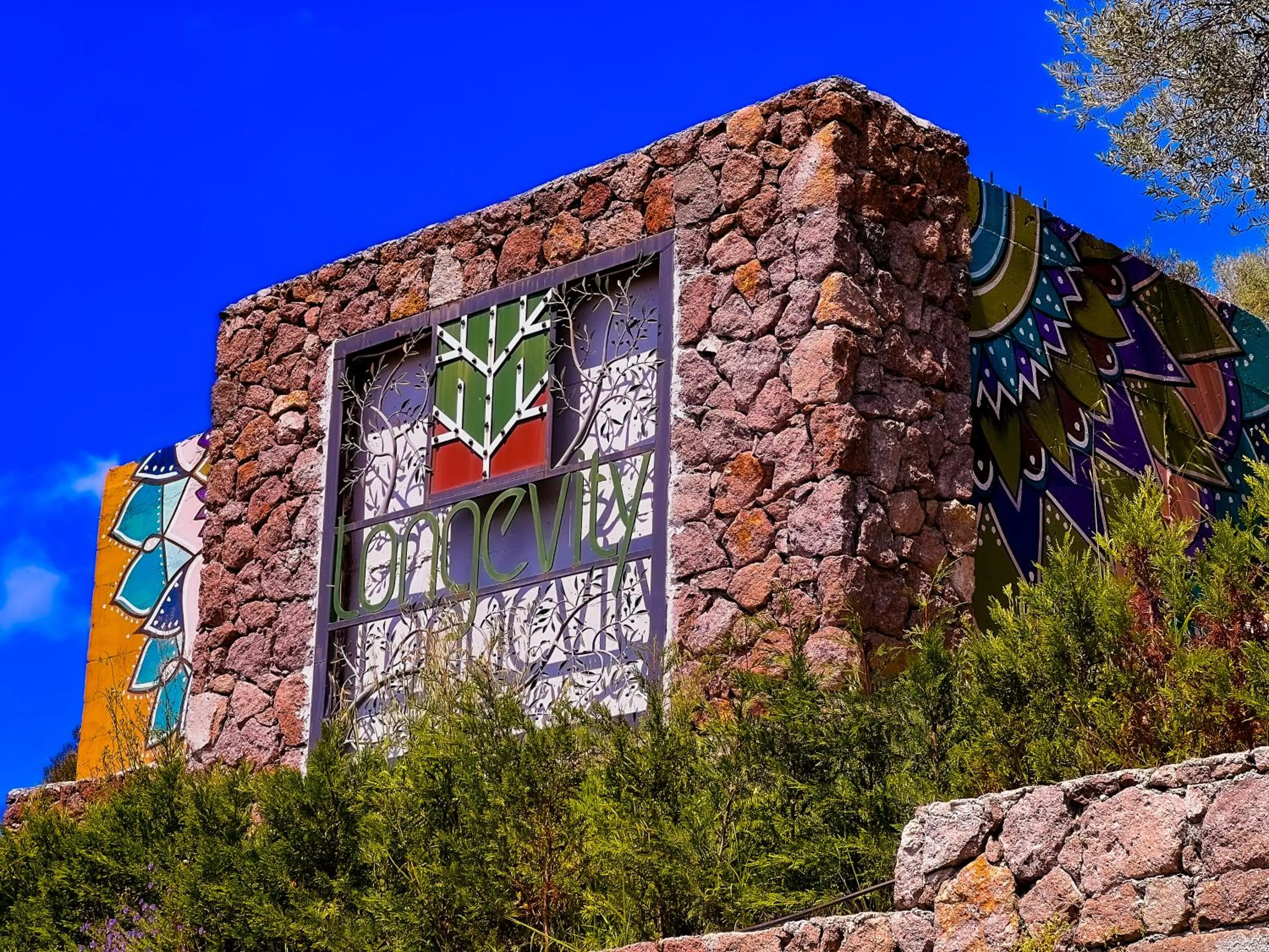 Decorative detail in Assos Longevity Hotel