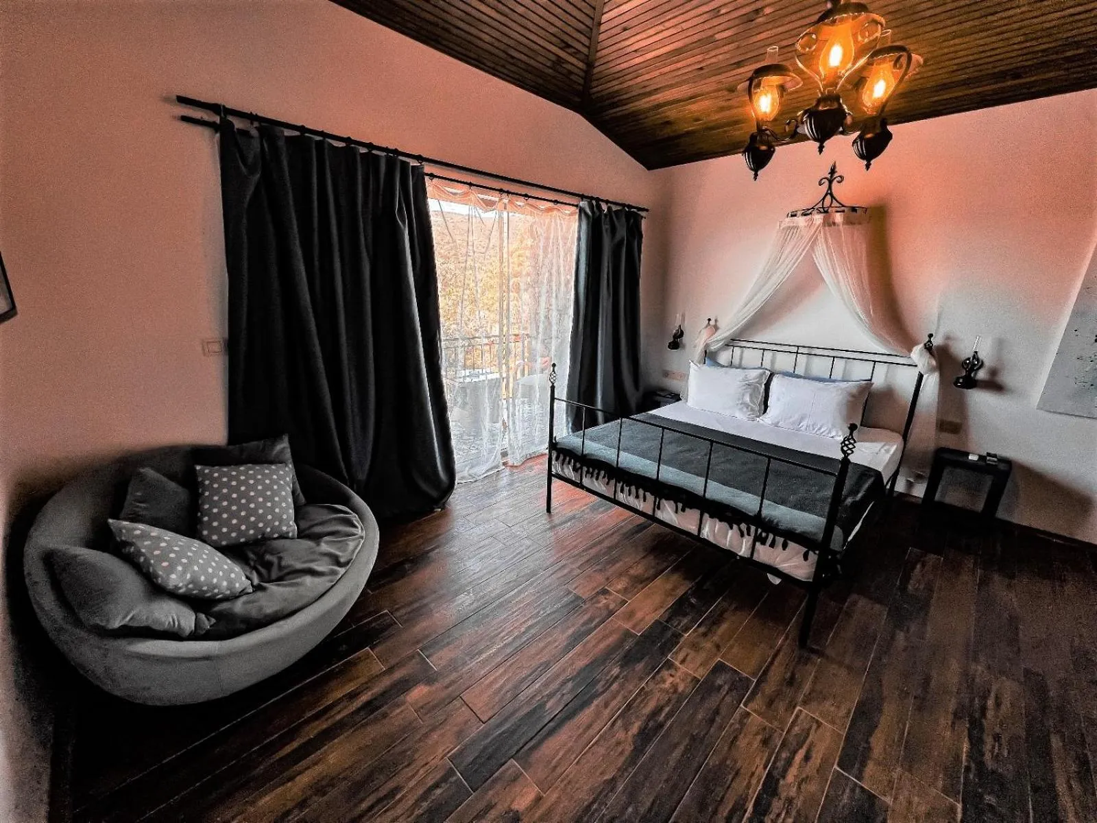 Bed in Assos Longevity Hotel