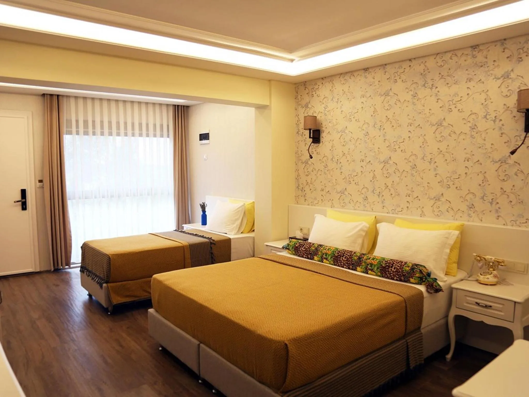 Bed in Assos Longevity Hotel