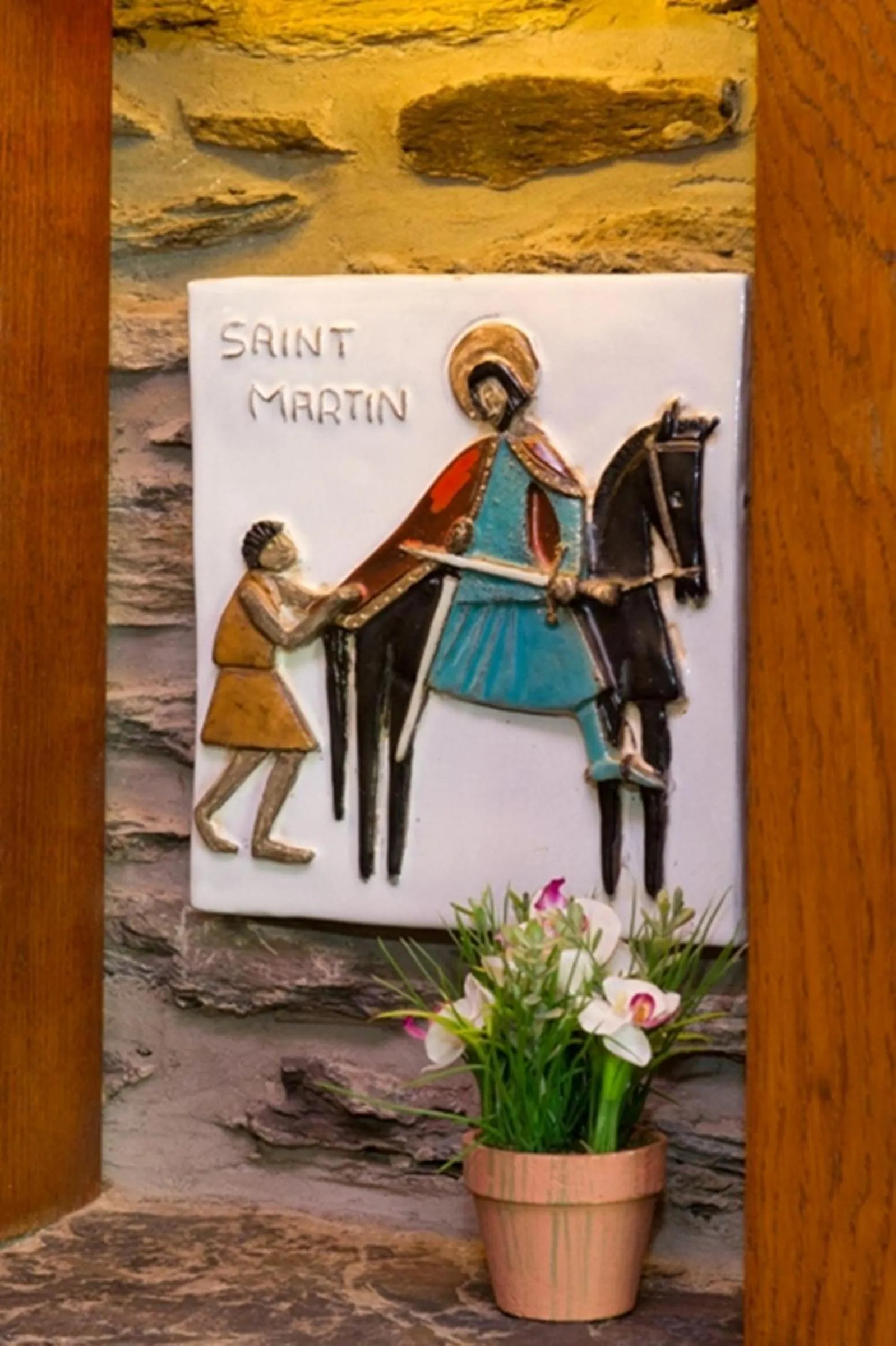 Decorative detail in Auberge Saint-Martin