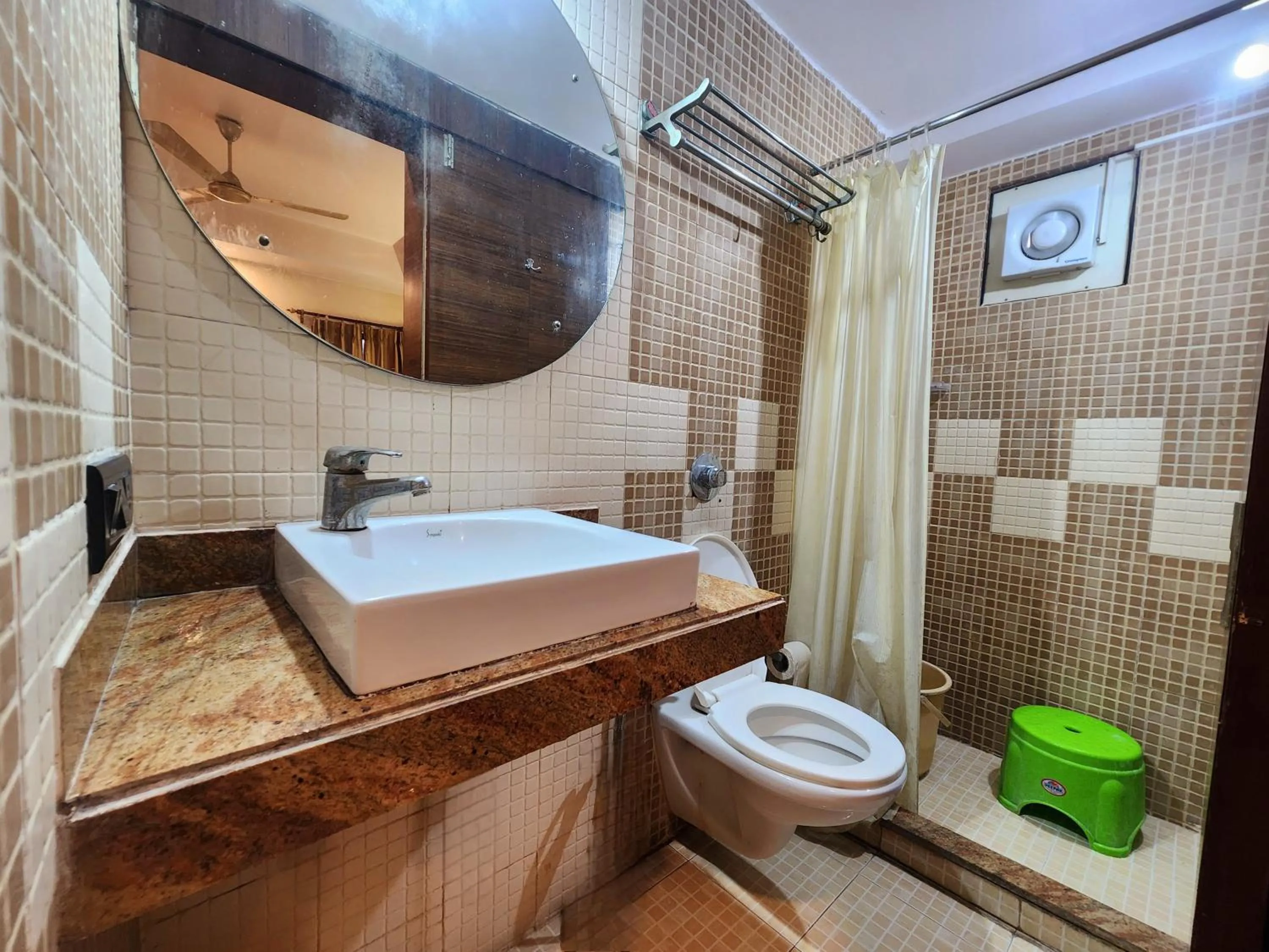 Bathroom in Bhammar's Inn - A Pure Veg