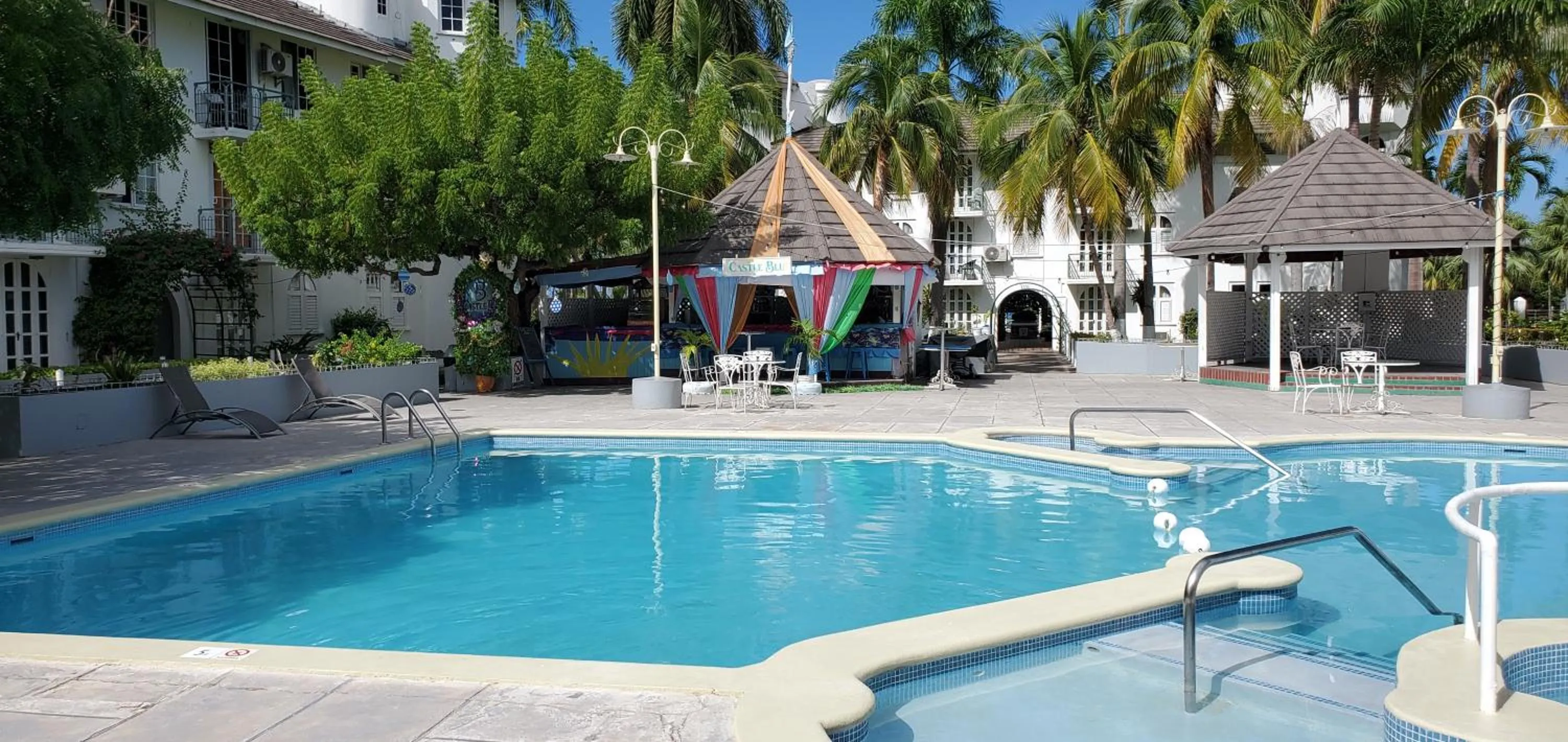 Pool view in Sandcastles Resort, Ocho Rios