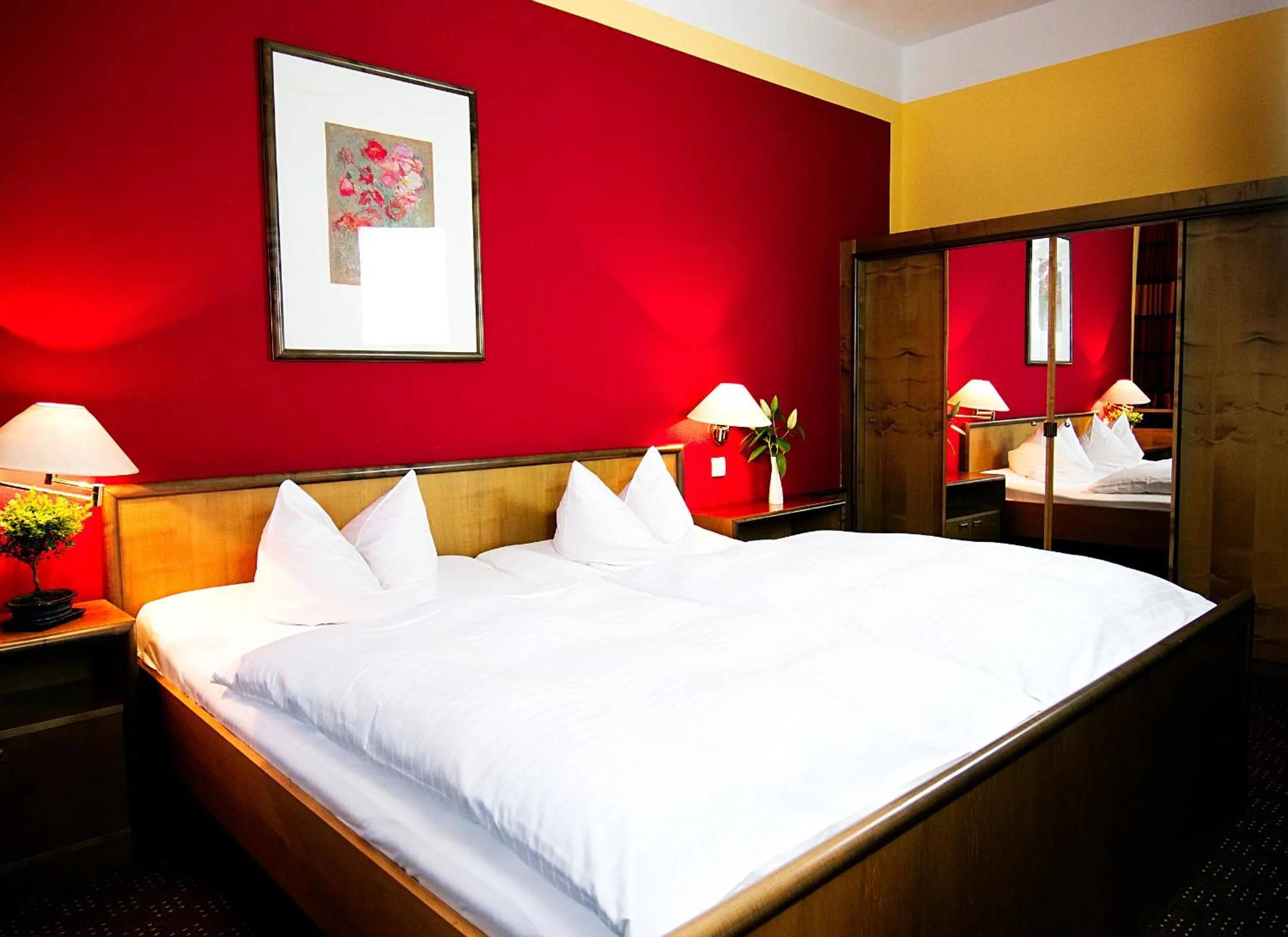 Bed in Hotel Albrechtshof Gohrisch