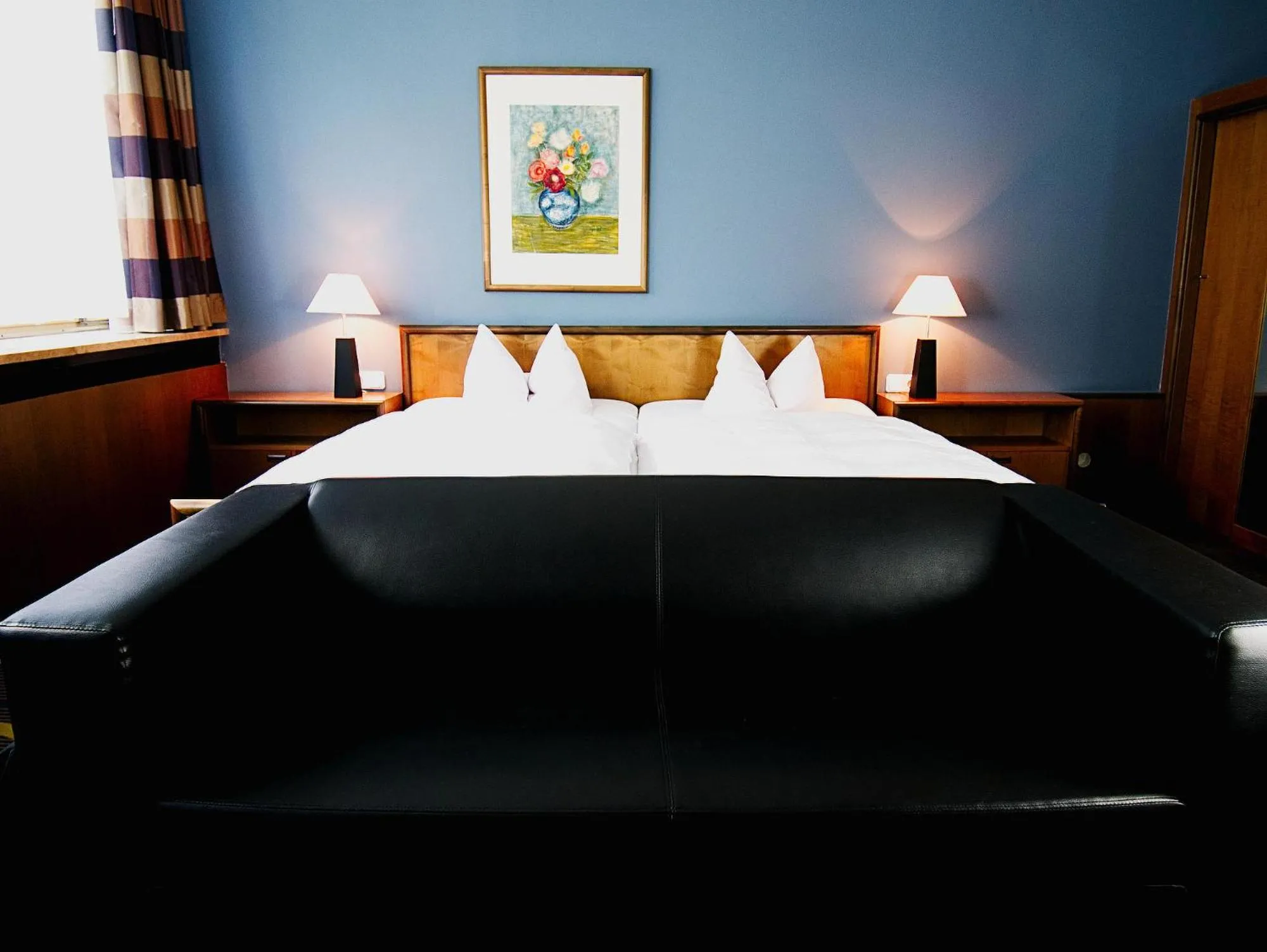 Seating area, Bed in Hotel Albrechtshof Gohrisch
