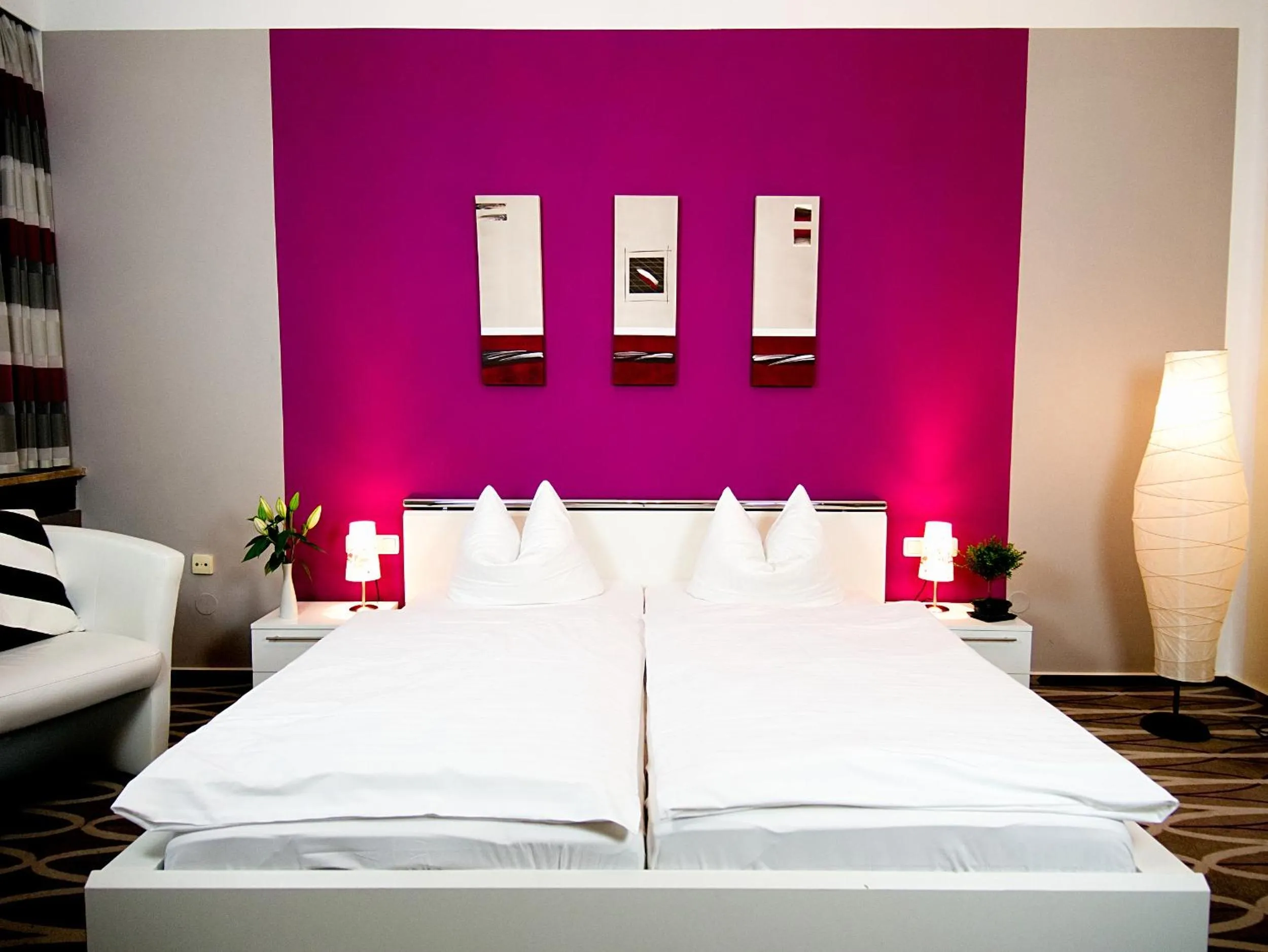 Bed in Hotel Albrechtshof Gohrisch