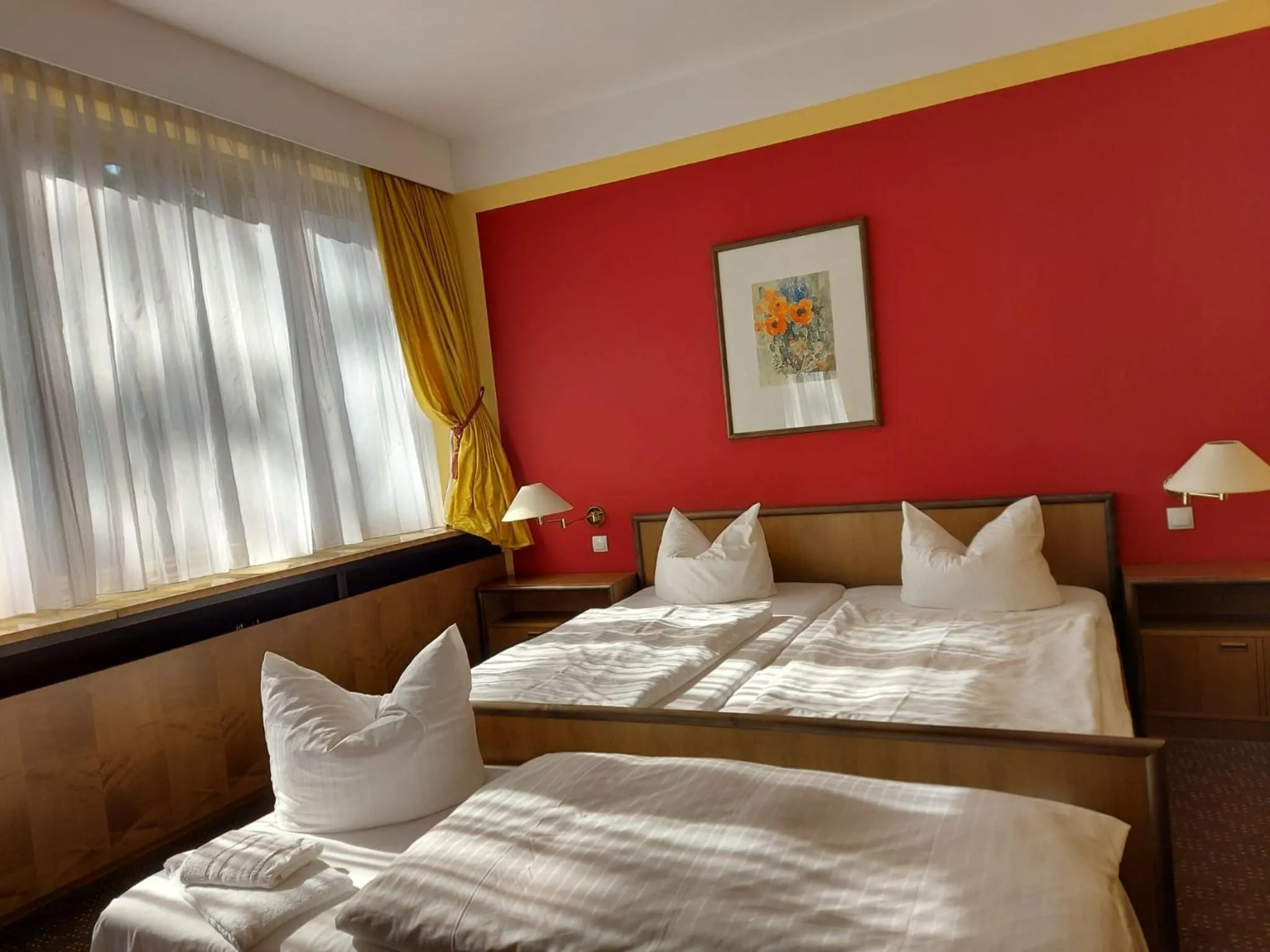 Bed in Hotel Albrechtshof Gohrisch