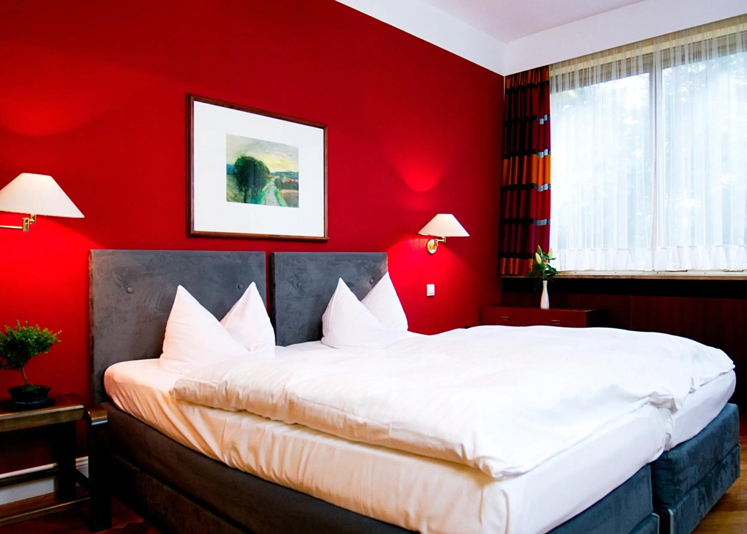 Bed in Hotel Albrechtshof Gohrisch