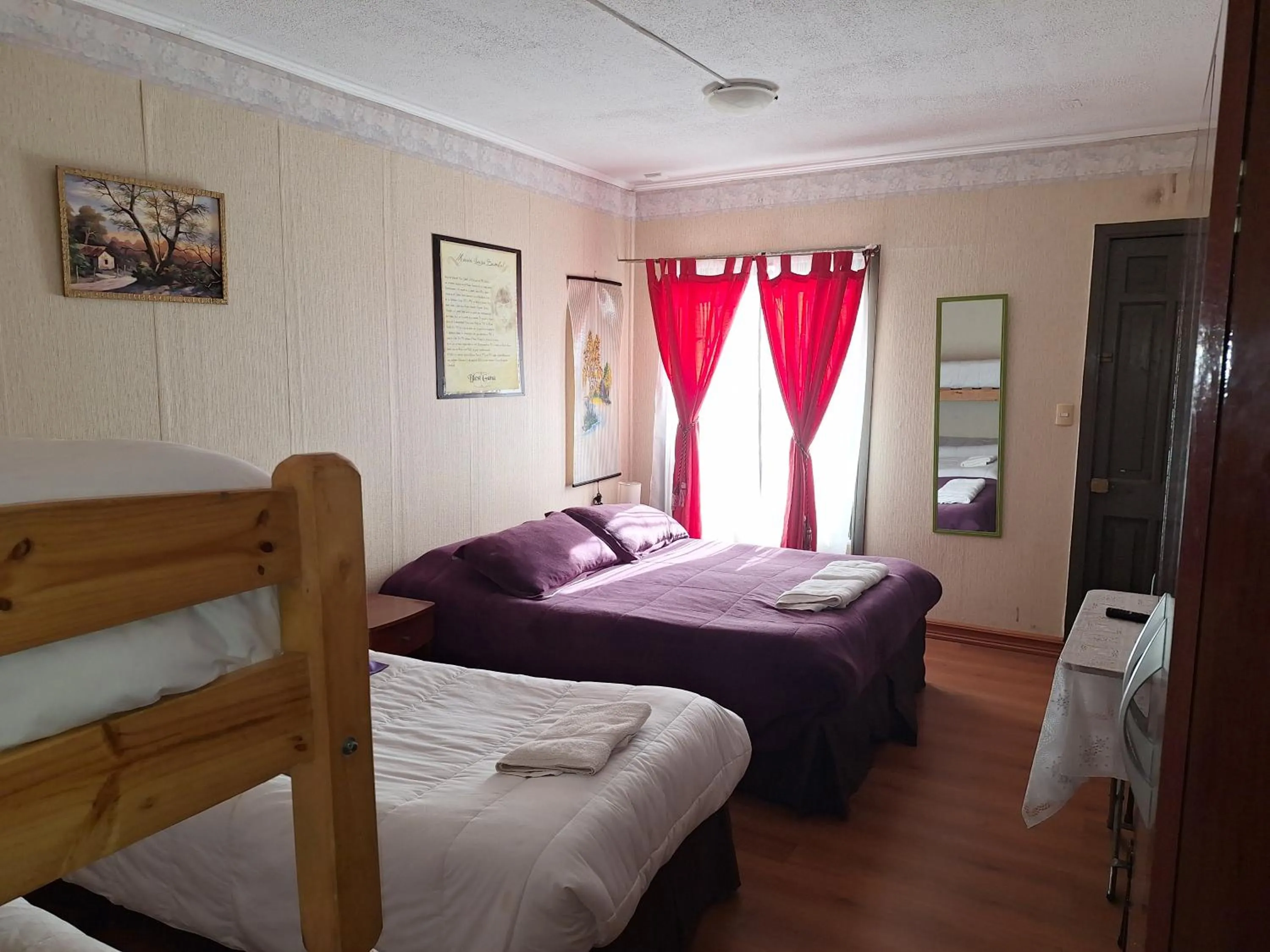 Bed in Hostal Residencia Blest Gana