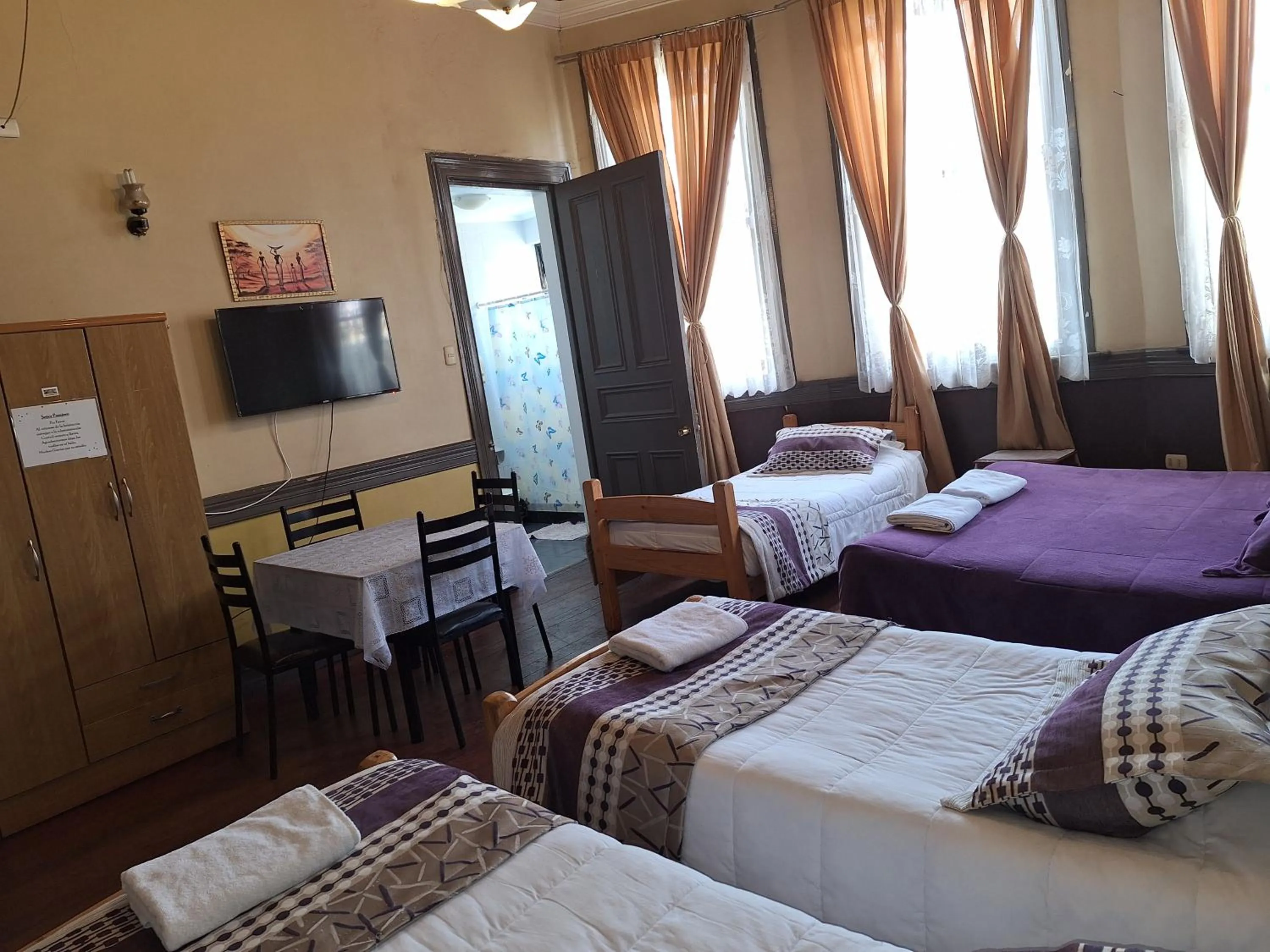 Bed in Hostal Residencia Blest Gana