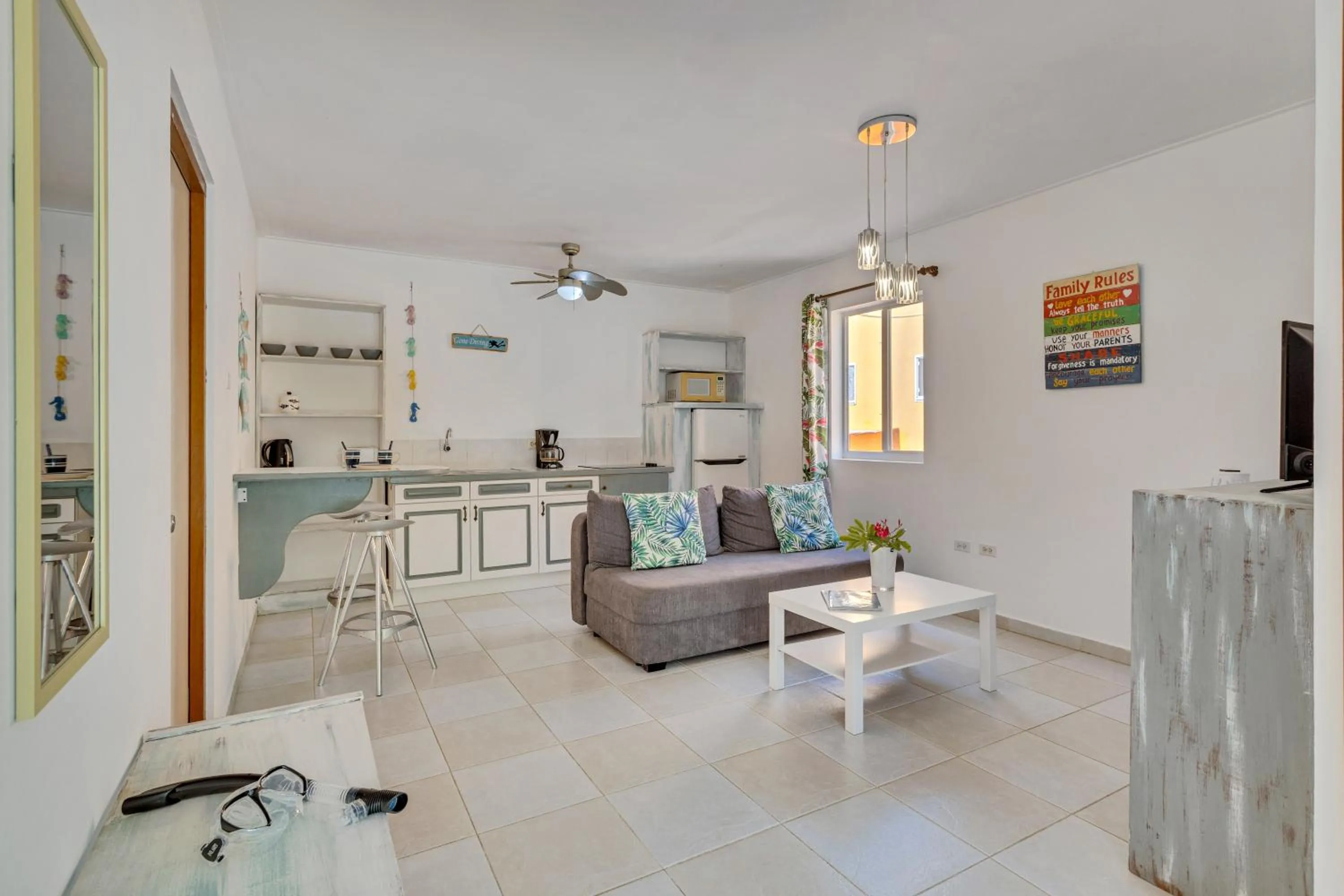 Living room in Tropical Divers Resort