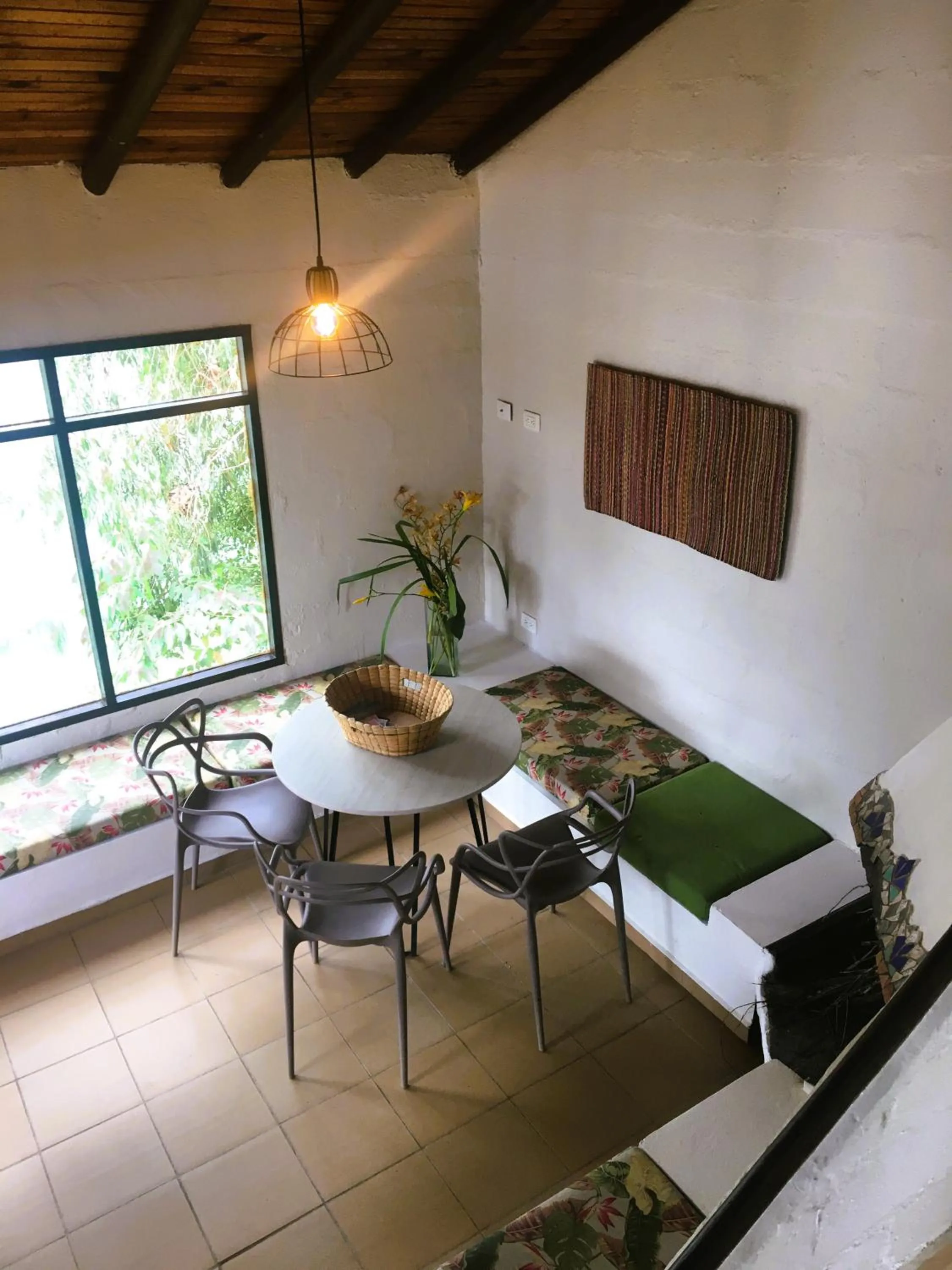 Living room in Ecolodge Bahia del Peñón