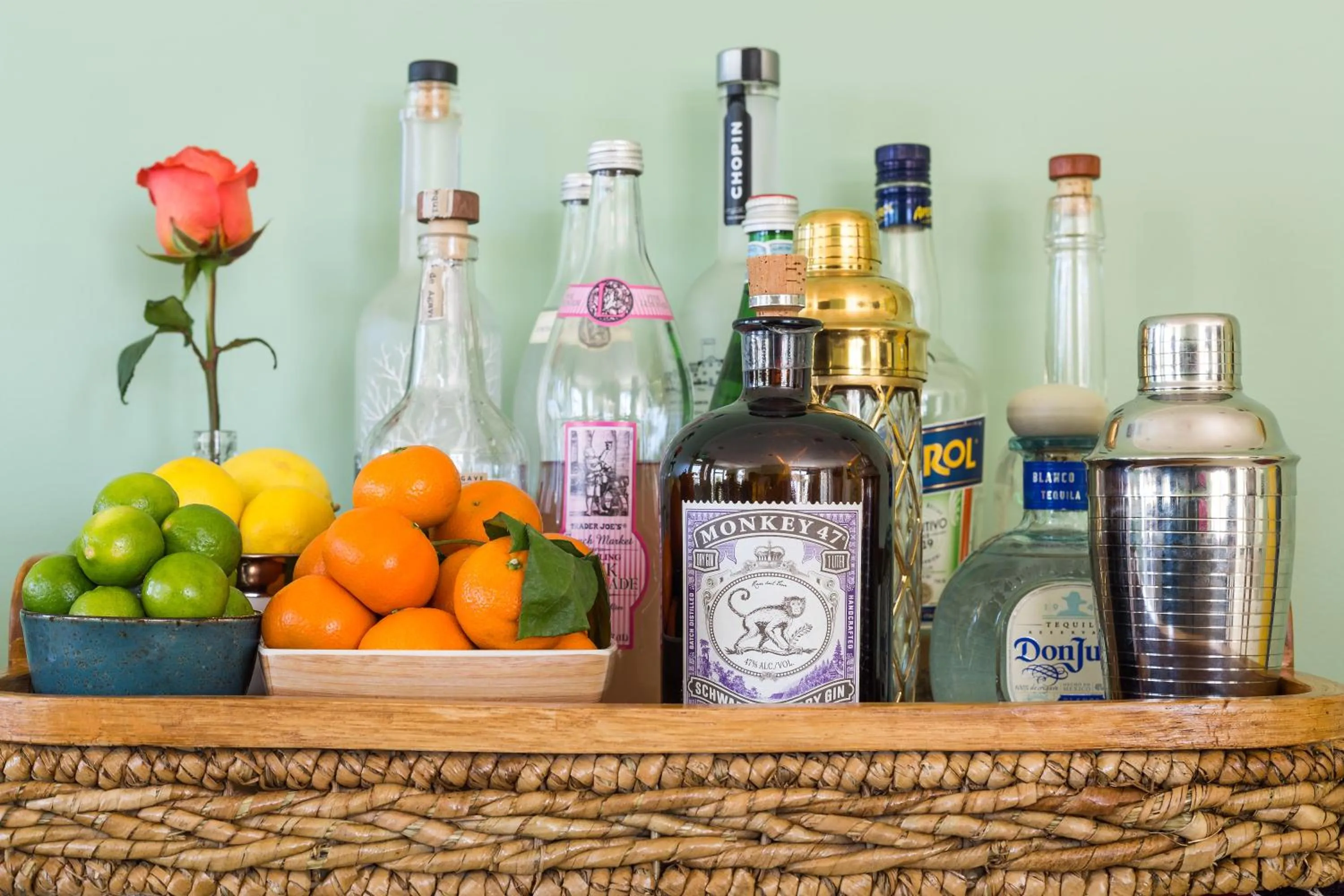 Alcoholic drinks in Hotel 850 SVB, West Hollywood, a Member of Design Hotels