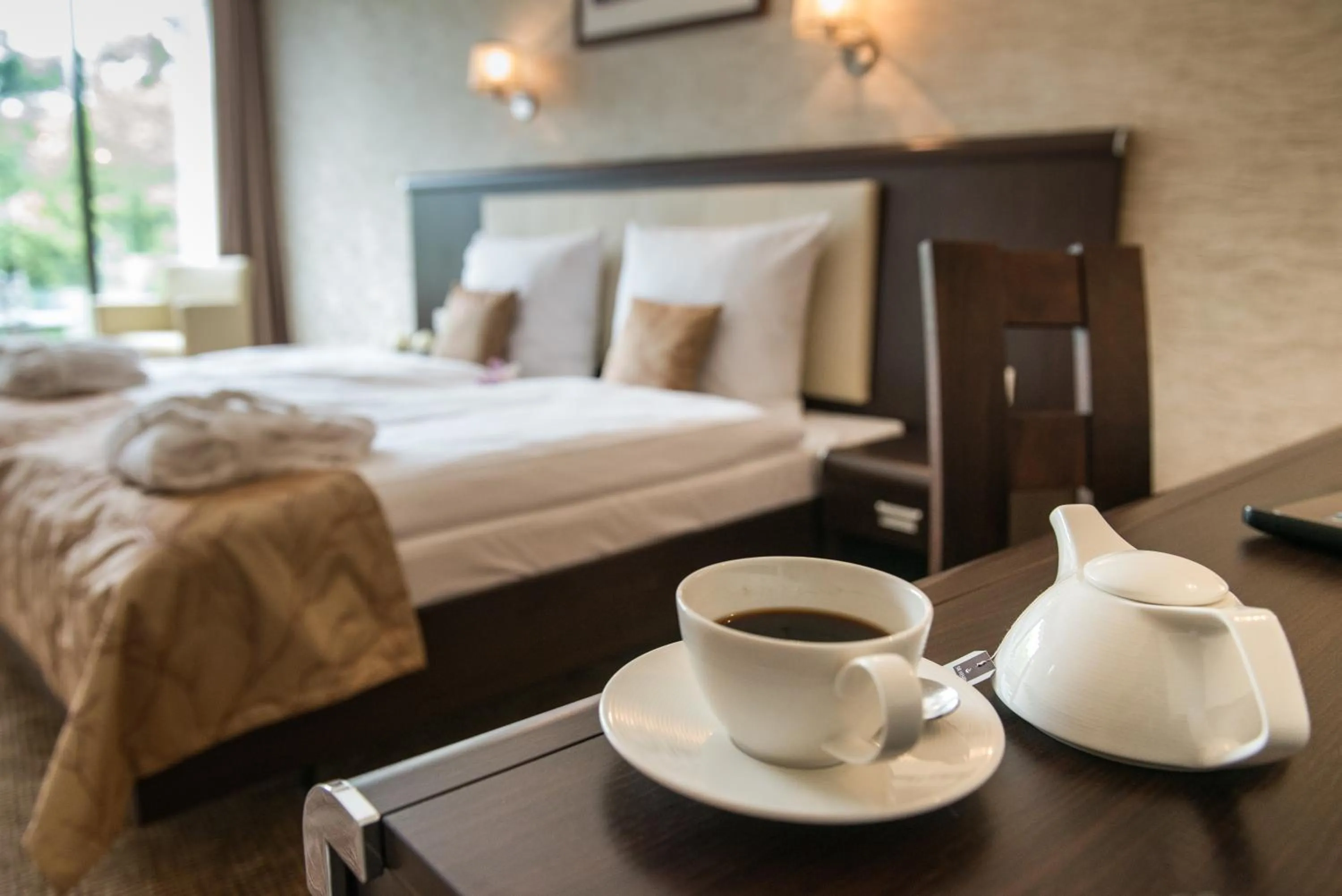 Bed in Hotel Trzebnica