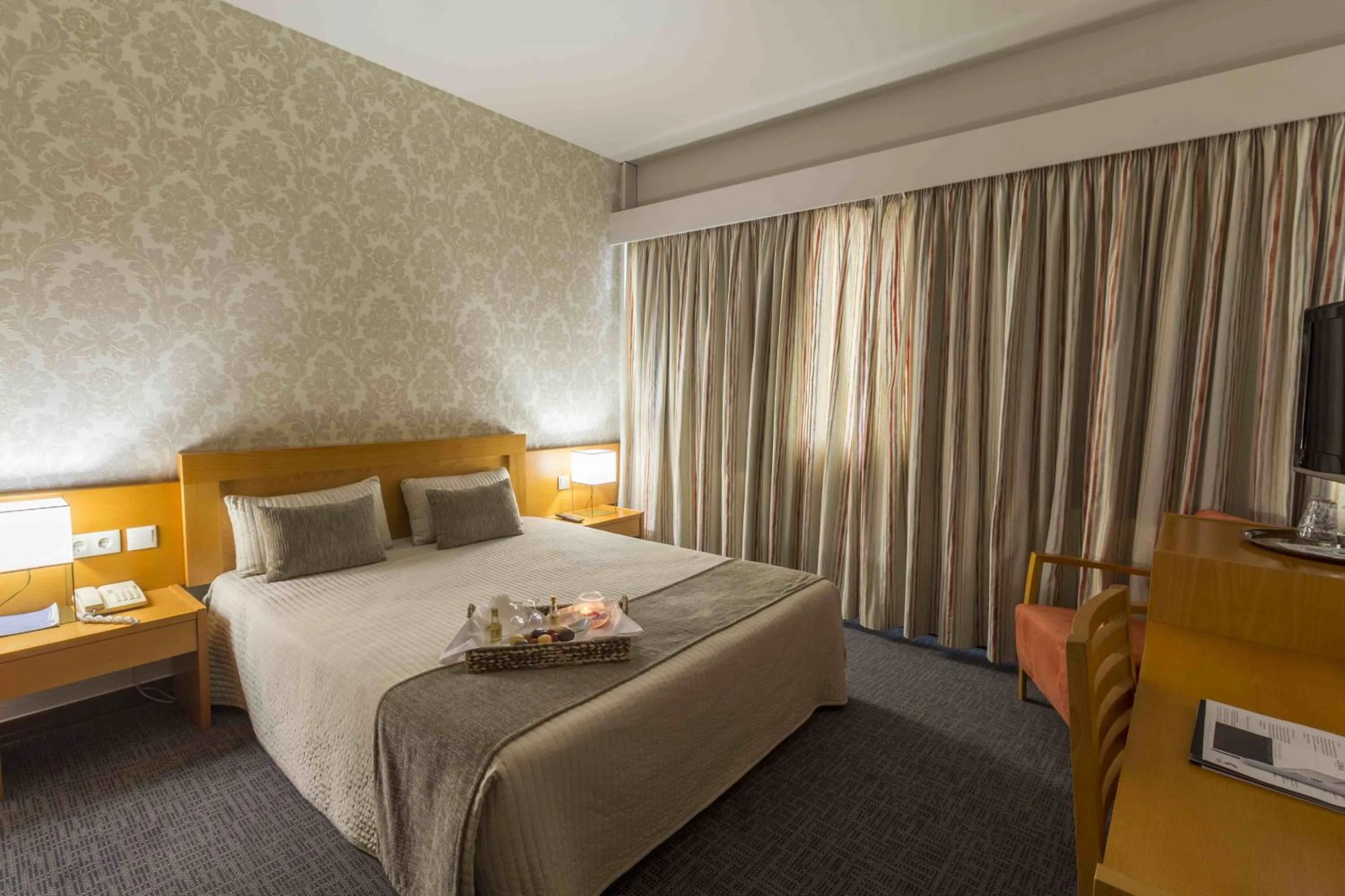 Bed in Hotel Eurosol Leiria & Jardim