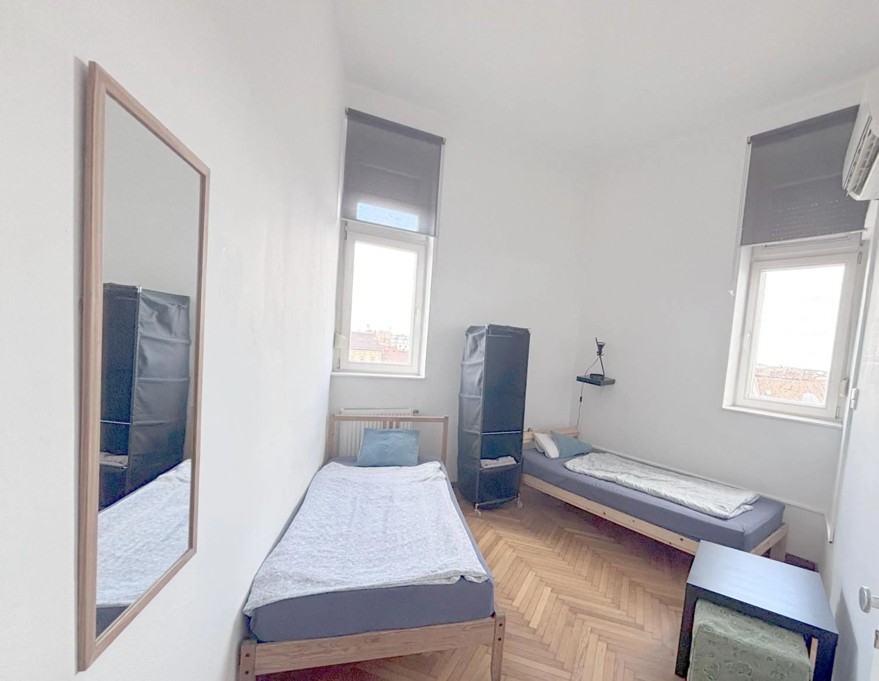 Photo of the whole room, Bed in Artist Guest House