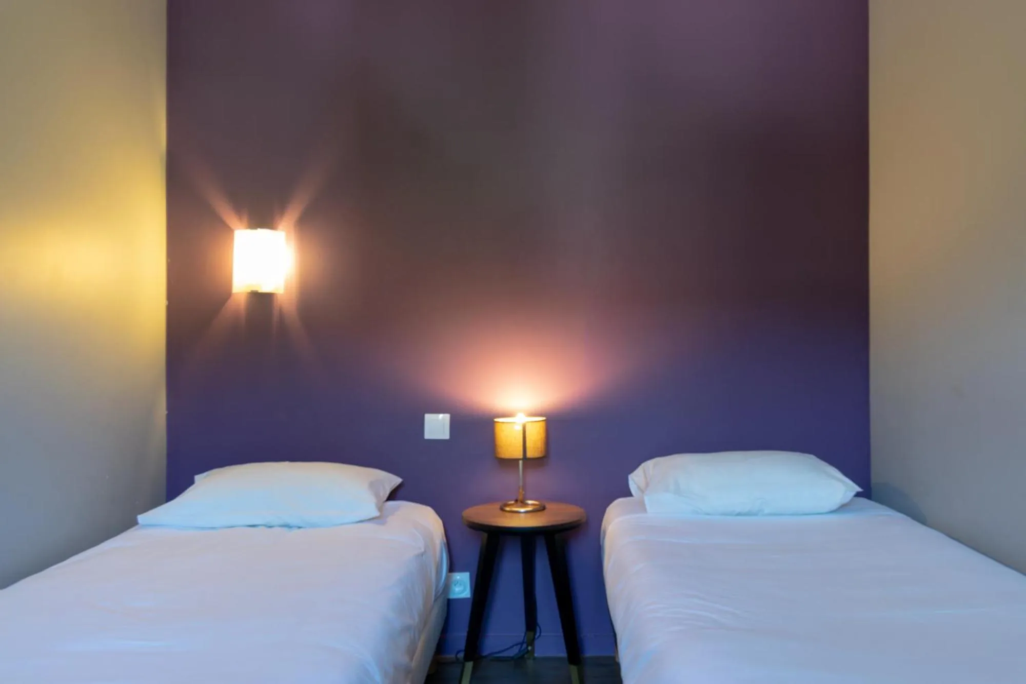 Bed in Hôtel-Restaurant Le Lac