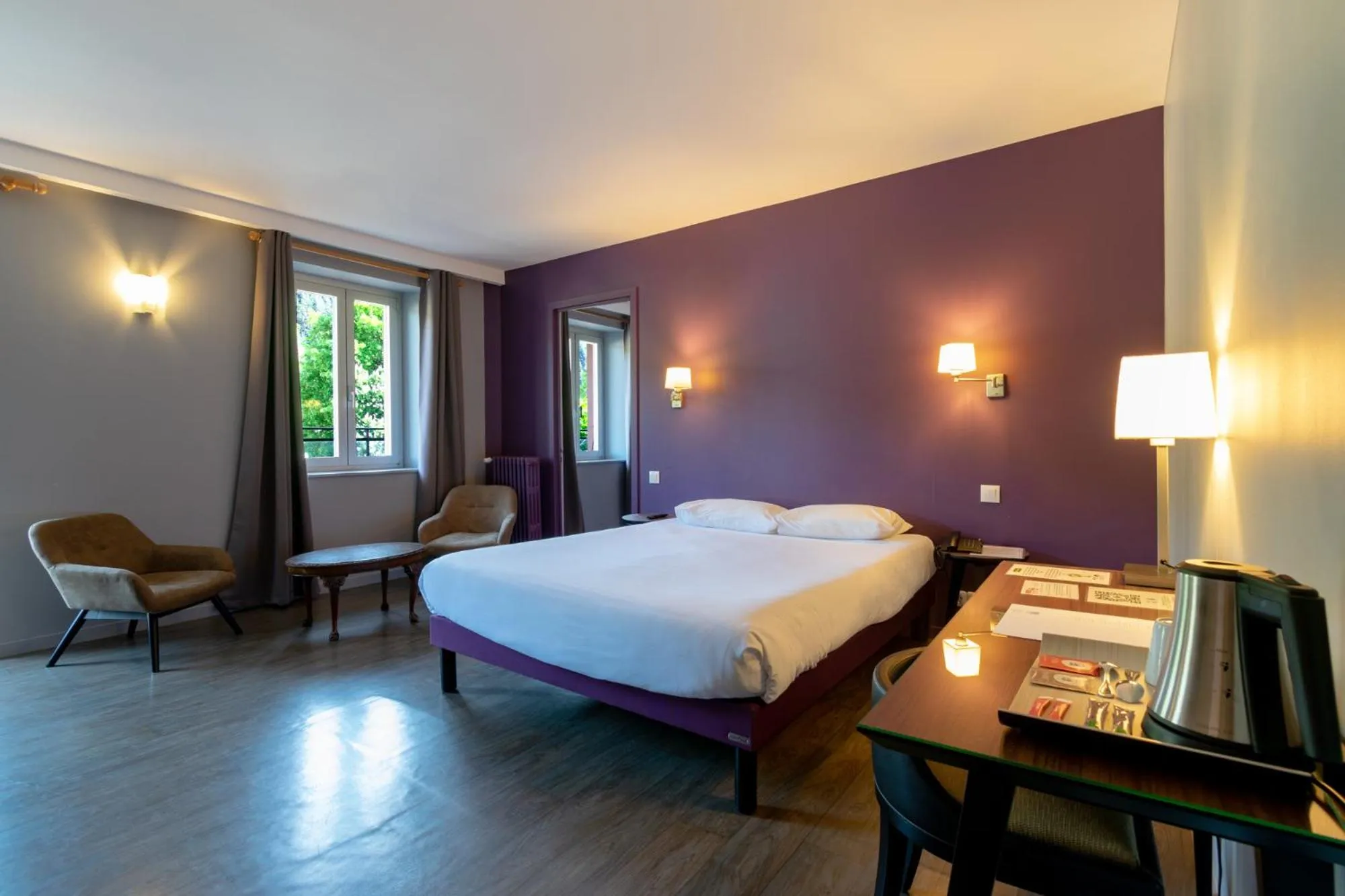 Bed in Hôtel-Restaurant Le Lac