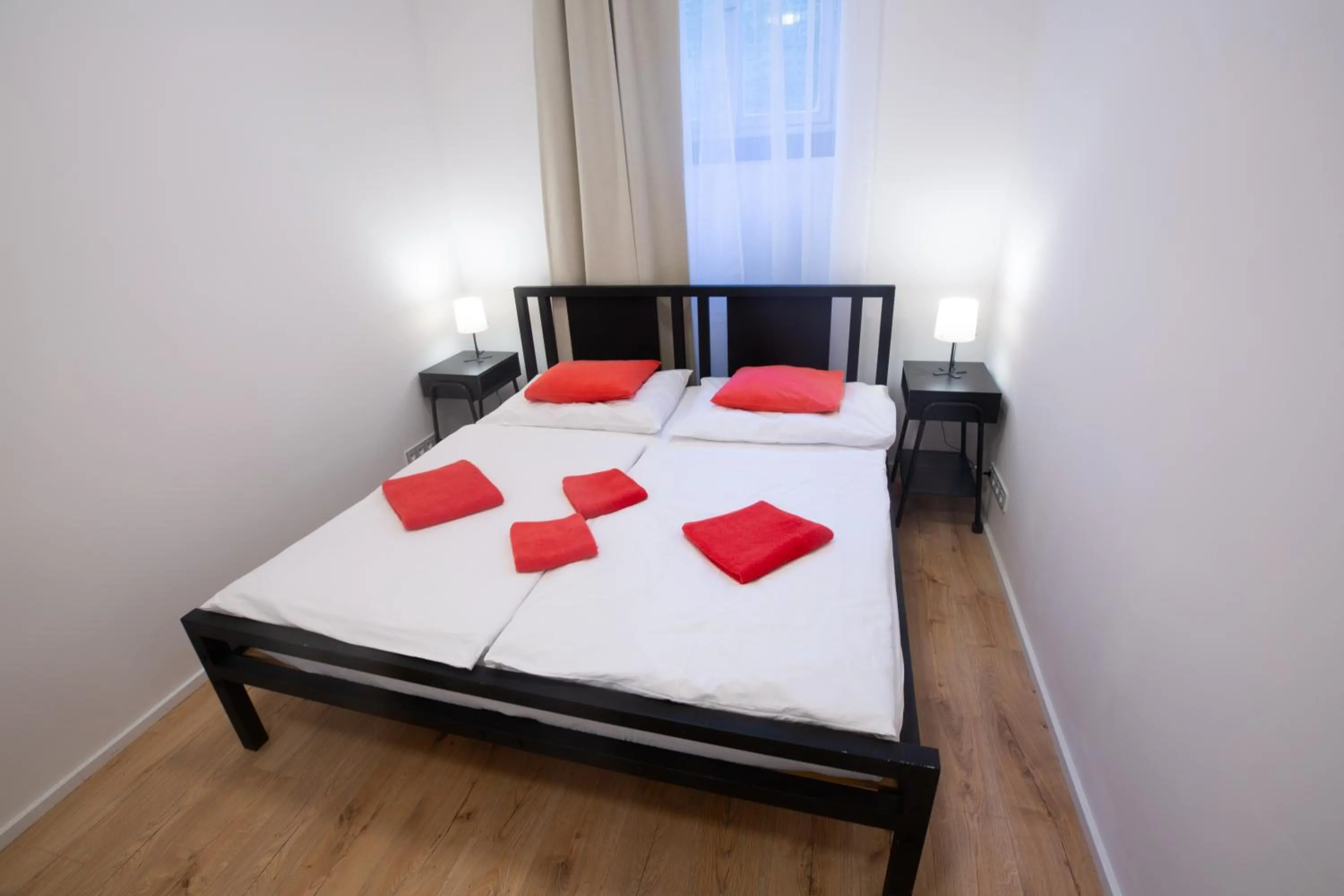 Bed in Budget Apartment