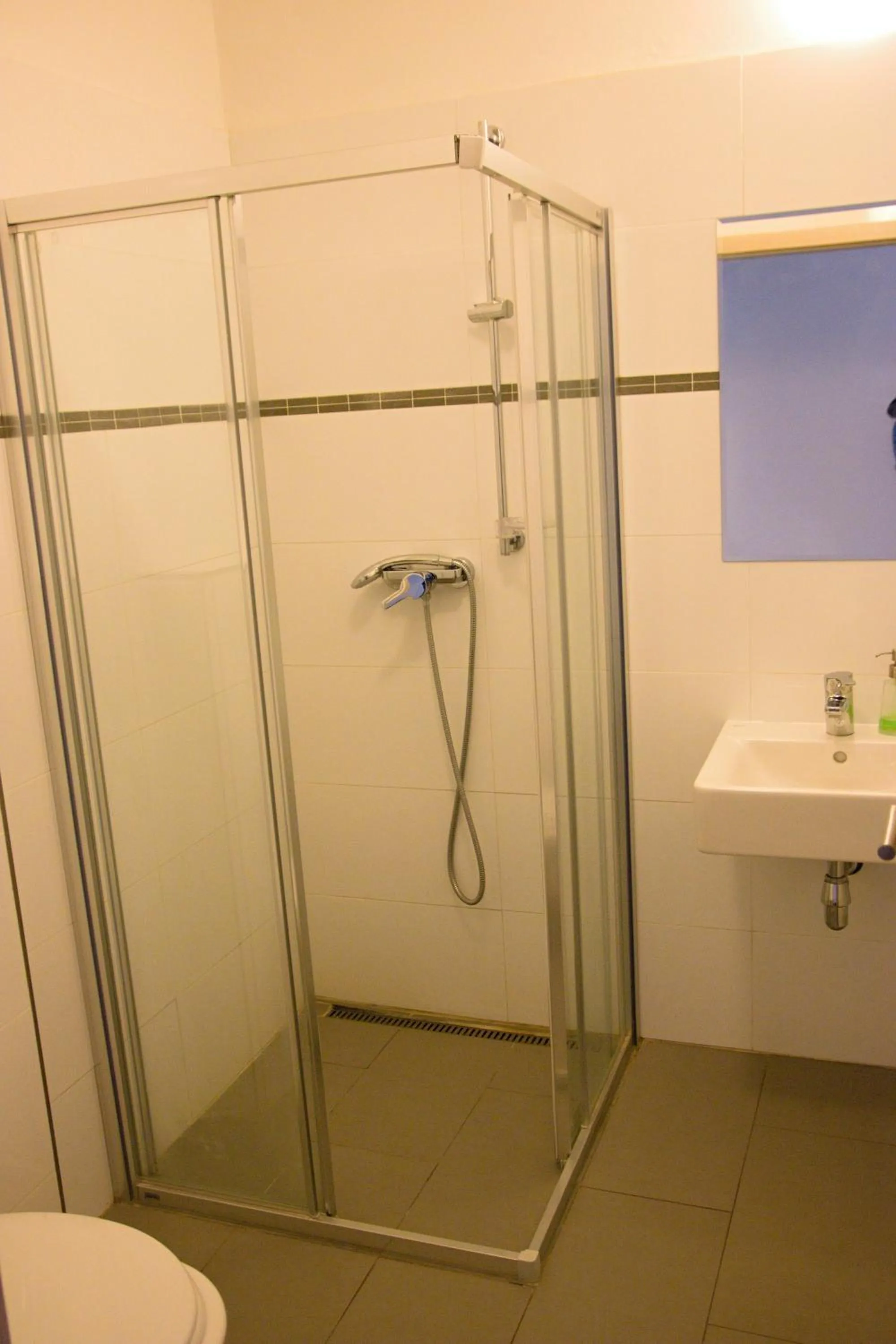 Shower in Budget Apartment
