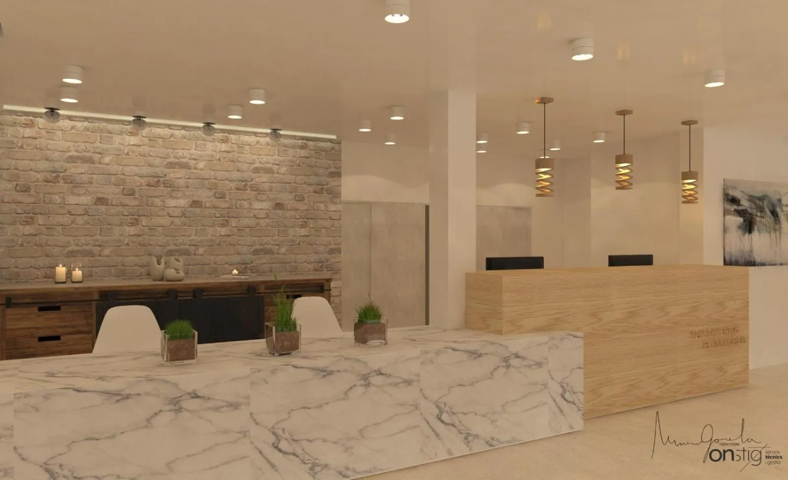 Lobby or reception in Apartamentos Playa Moreia