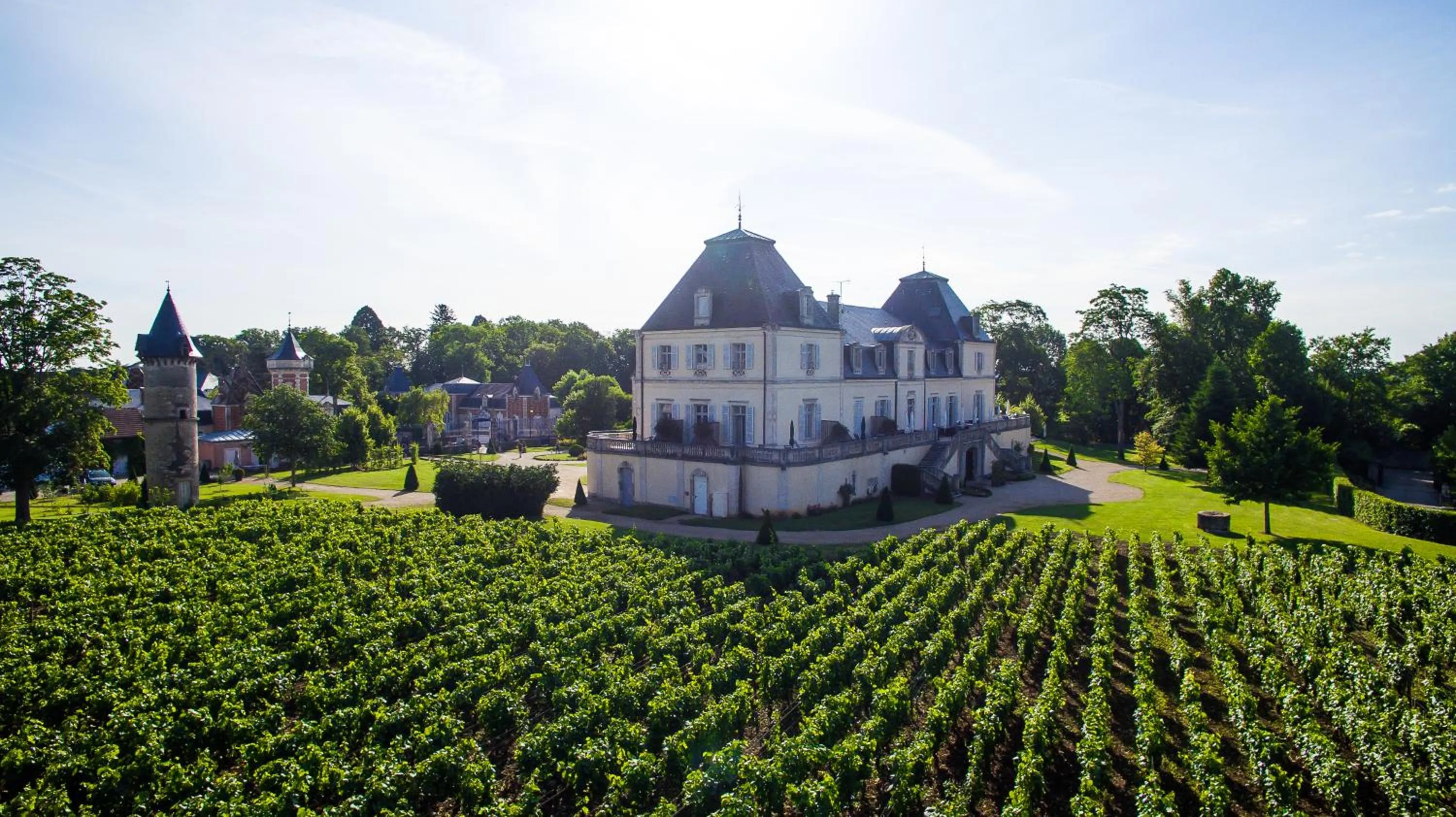 Bird's eye view in Château & Spa de la Cueillette