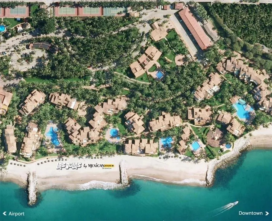 Bird's eye view in Hermoso alojamiento en los Tules, frente al mar en medio de hermosos jardines, es Unico!!!