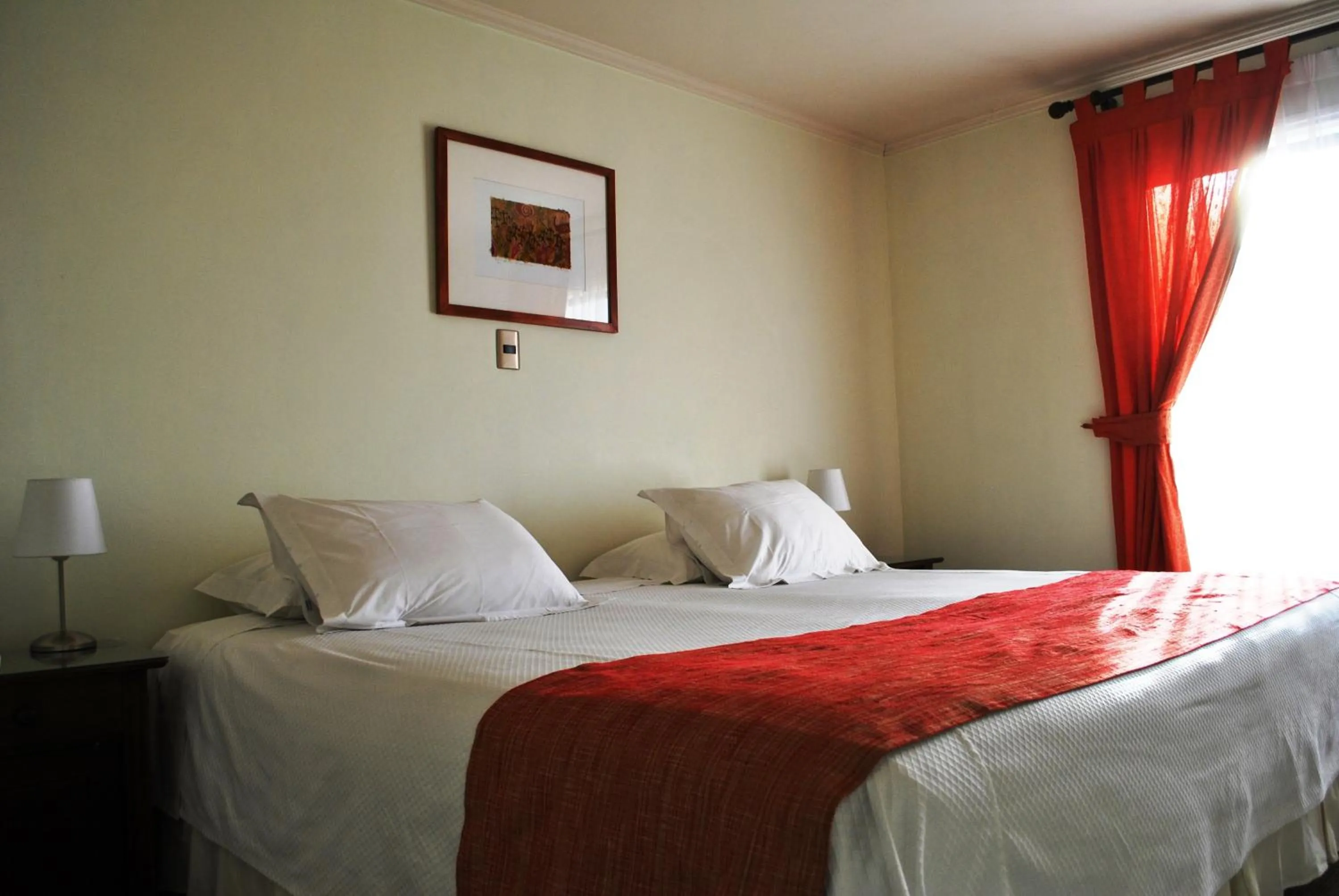 Bed in Hotel Carpa Manzano