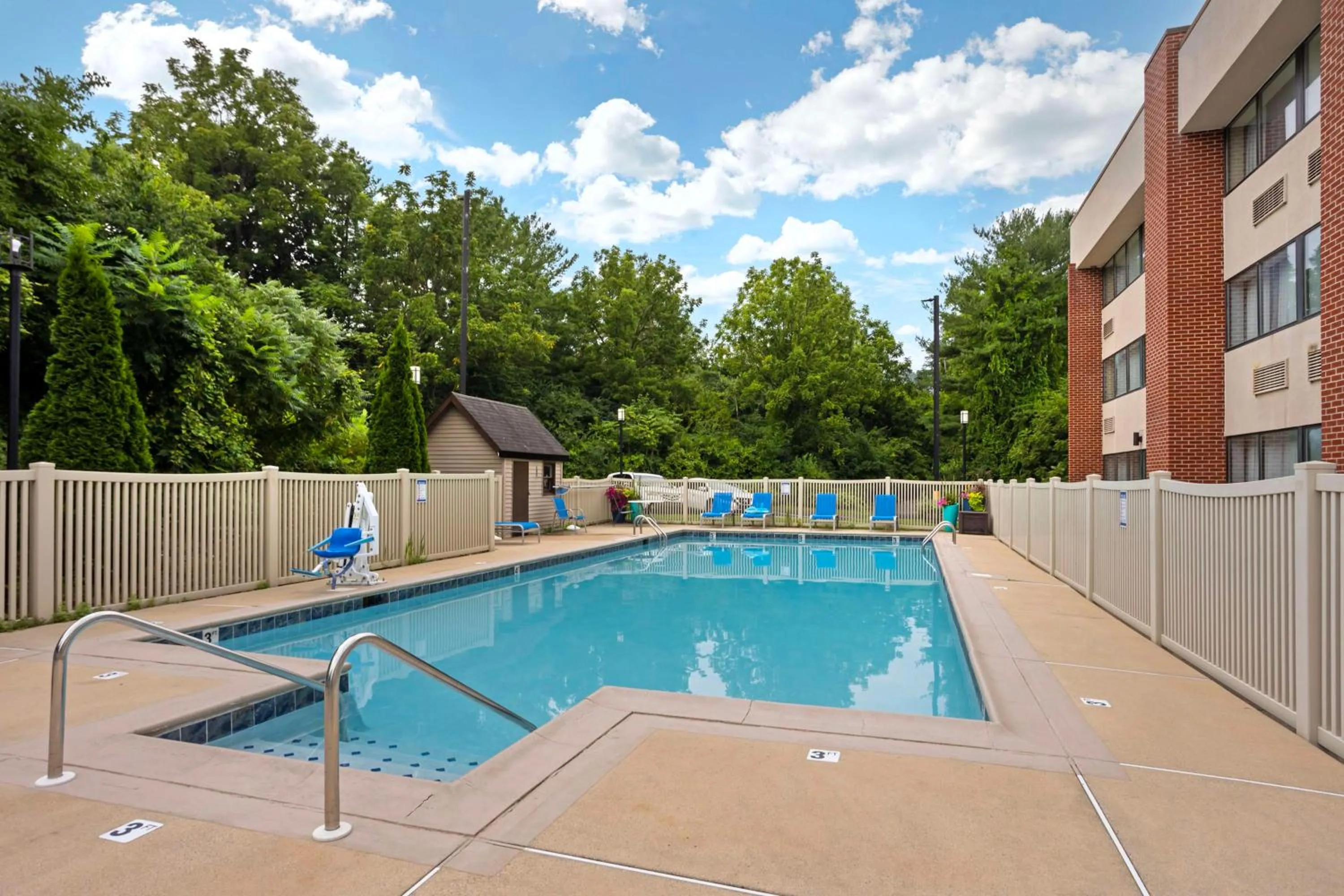 Pool view in Best Western Plus Reading Inn & Suites