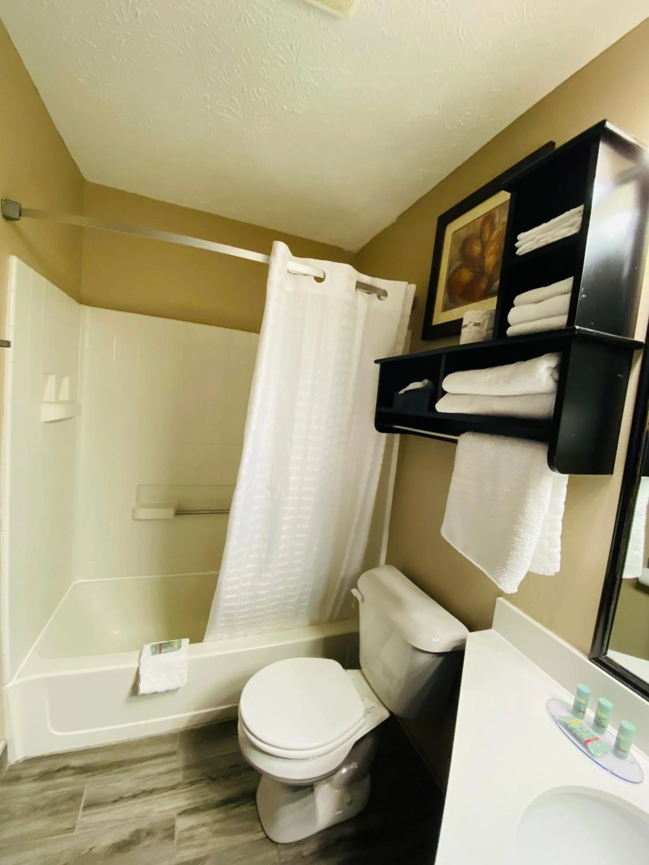 Shower in Best Western Edinburgh/Columbus