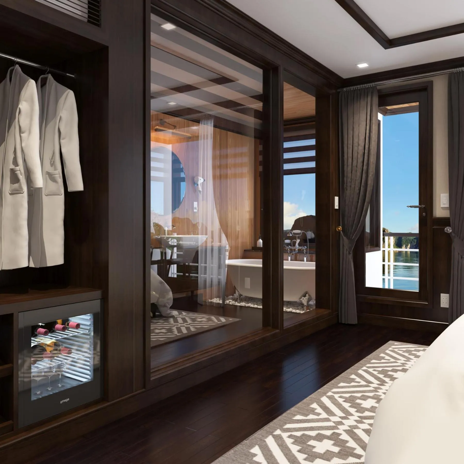 Photo of the whole room, Bed in La Regina Legend Cruise