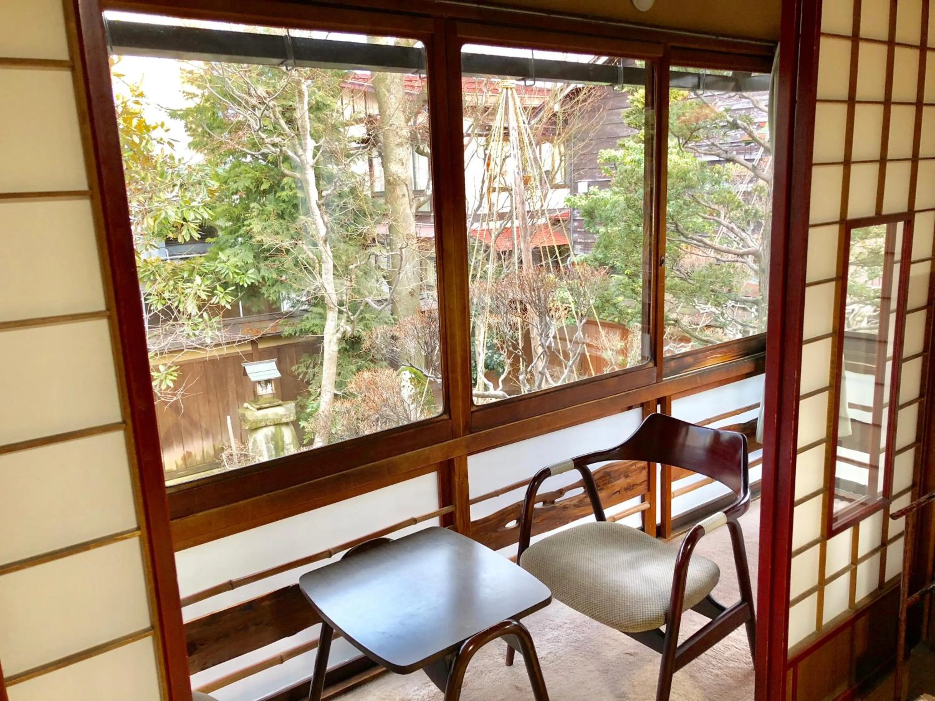 Garden view in Ryokan Kaminaka