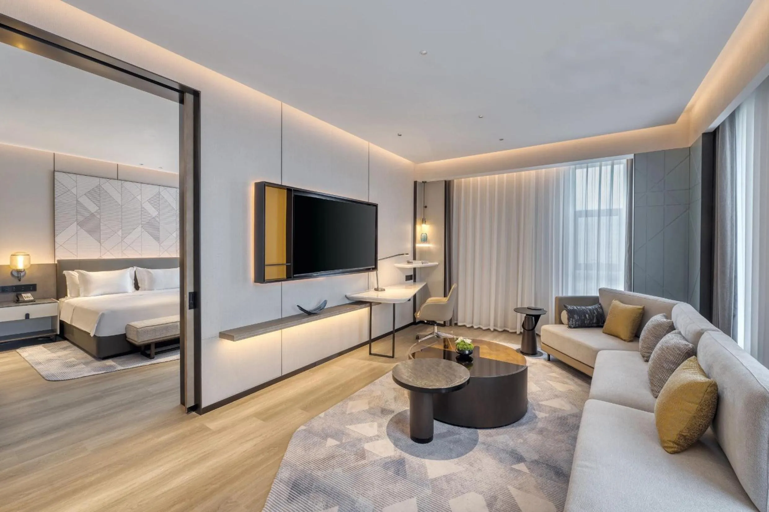 Photo of the whole room, Bed in Crowne Plaza Rugao