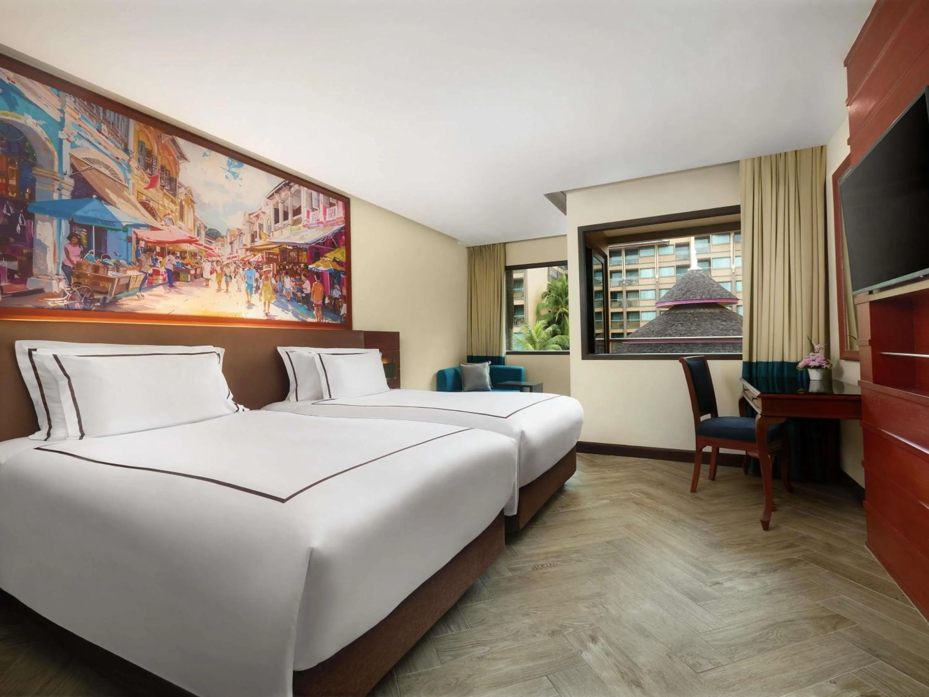 Bedroom, Bed in Novotel Phuket Vintage Park Resort