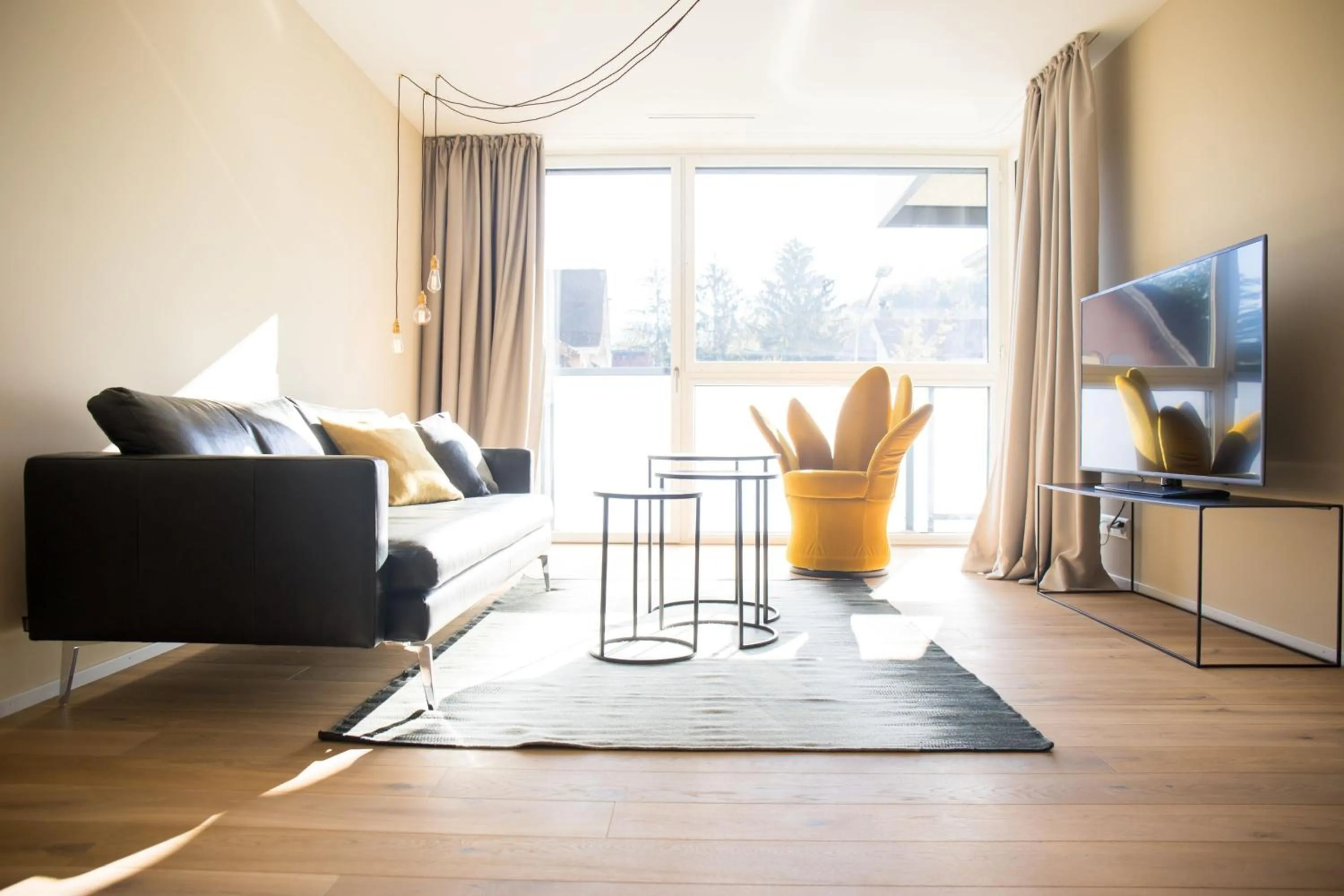 Living room in Gubelhof Suites