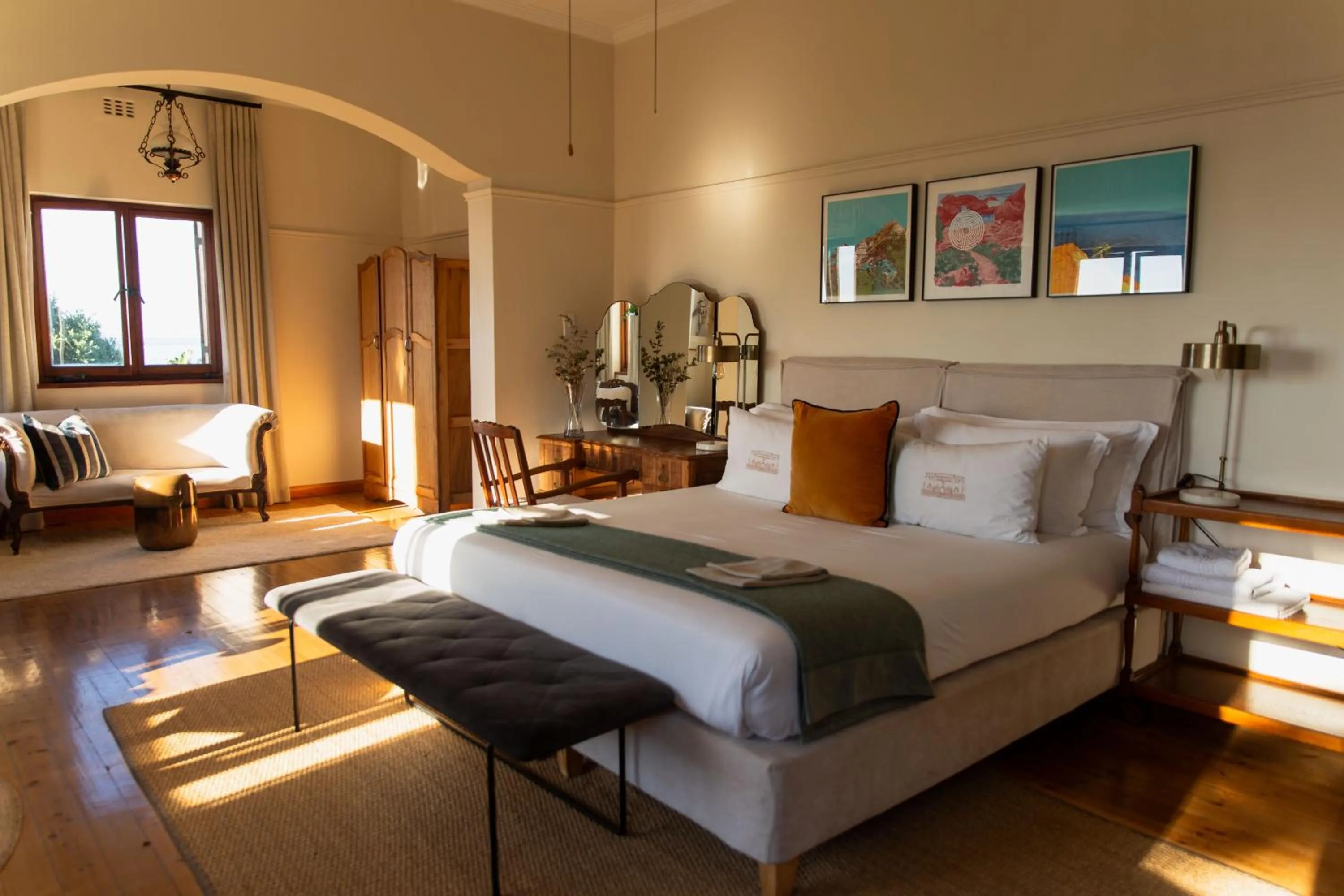 Bed in Sonnekus Boutique Hotel & Bistro