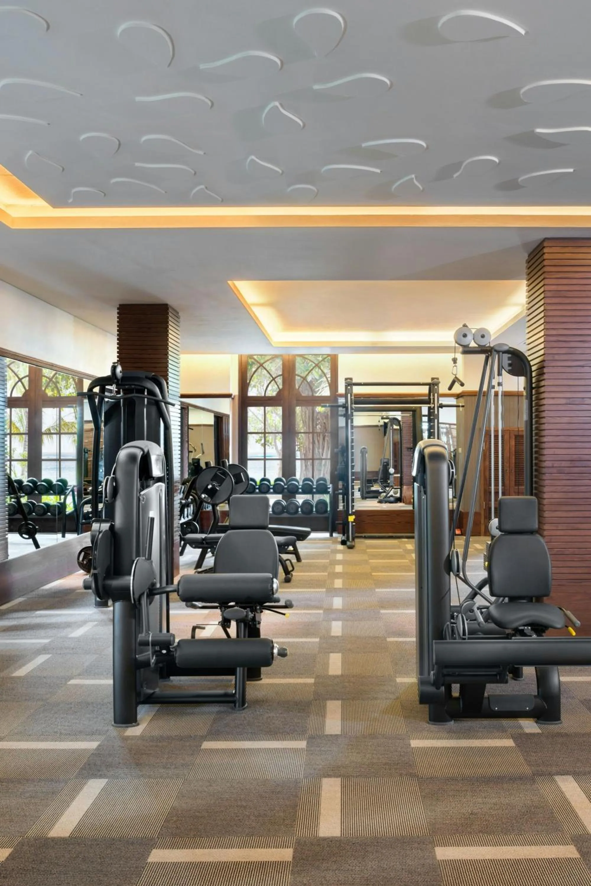 Fitness centre/facilities in JW Marriott Mauritius Resort