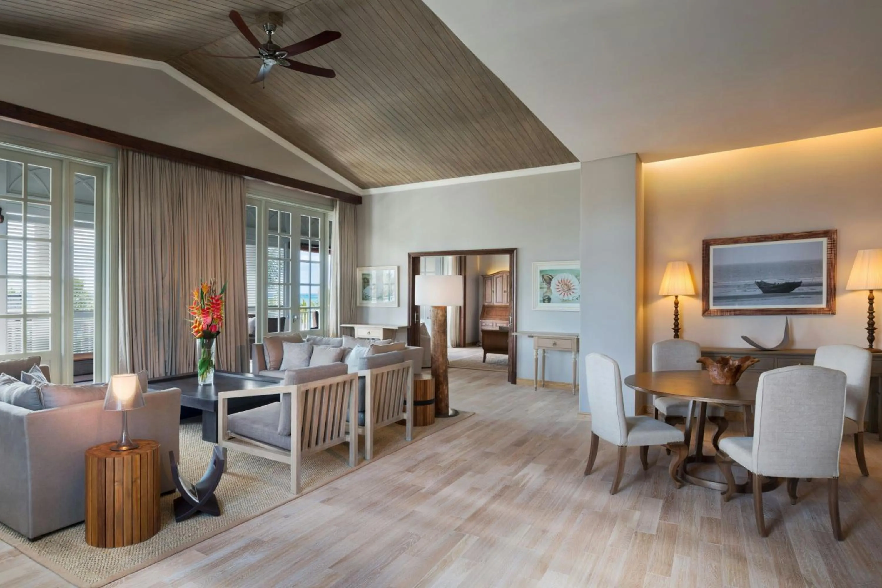 Living room in JW Marriott Mauritius Resort