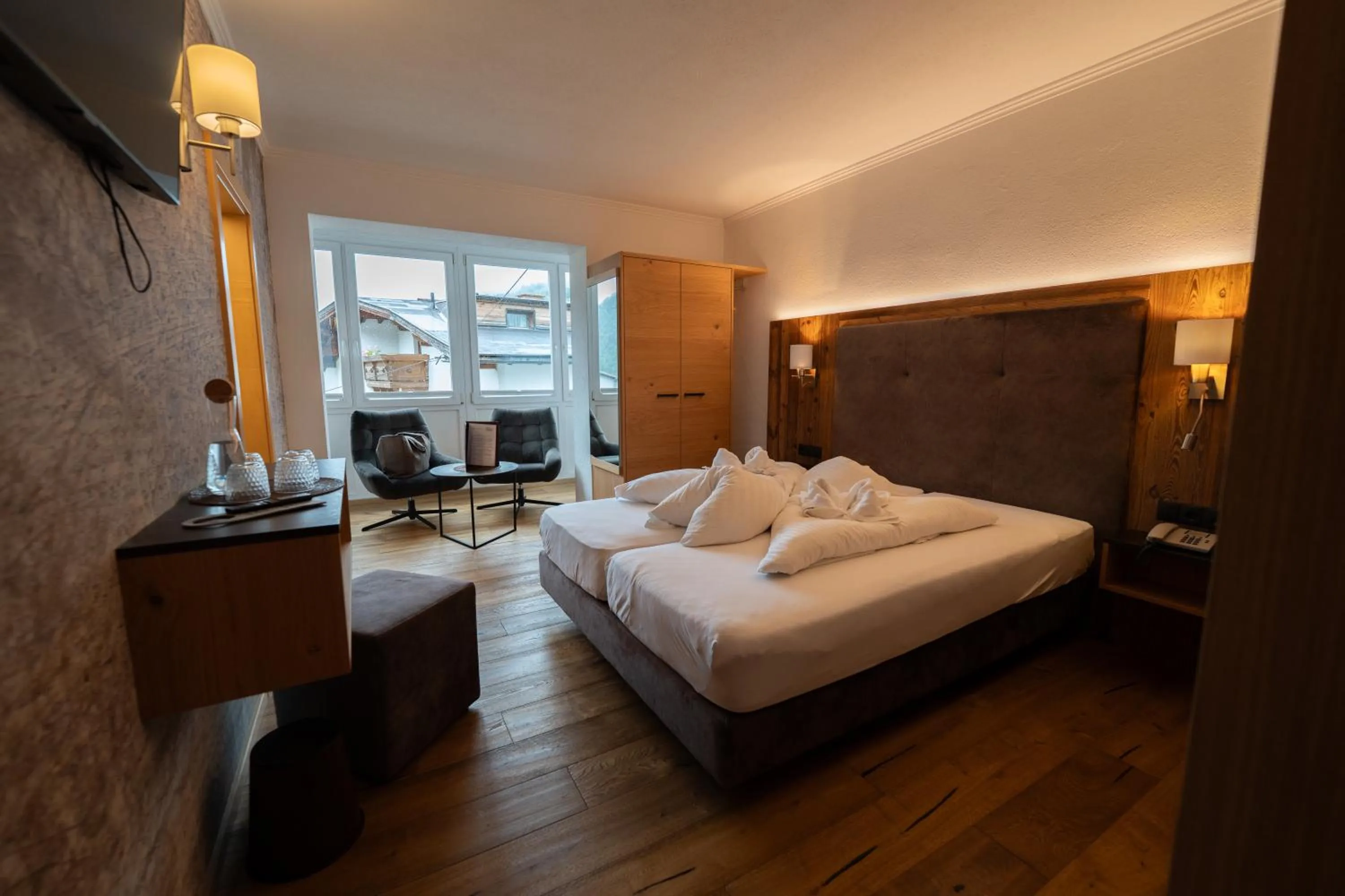 Bed in Alpenhotel Regina