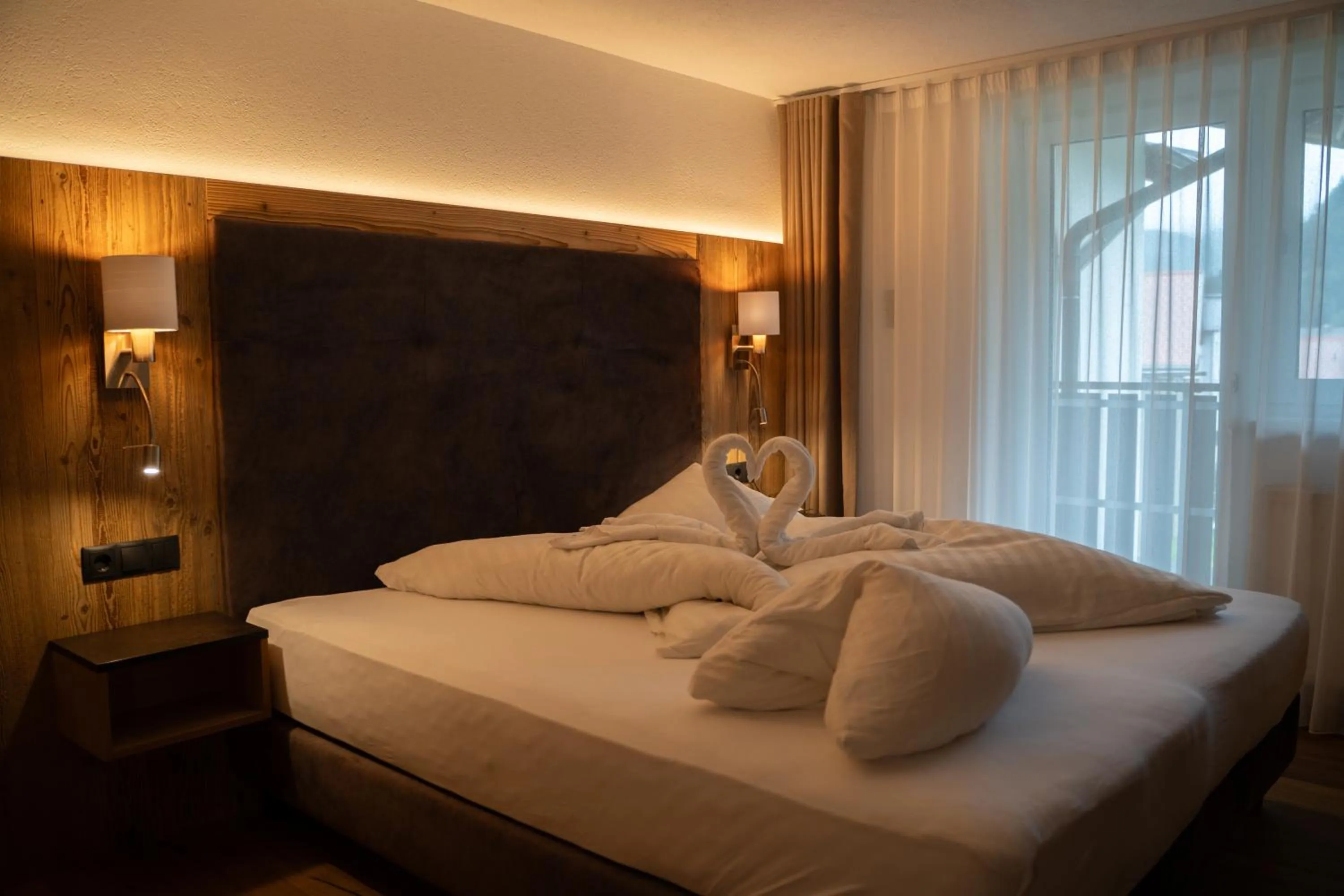 Bed in Alpenhotel Regina