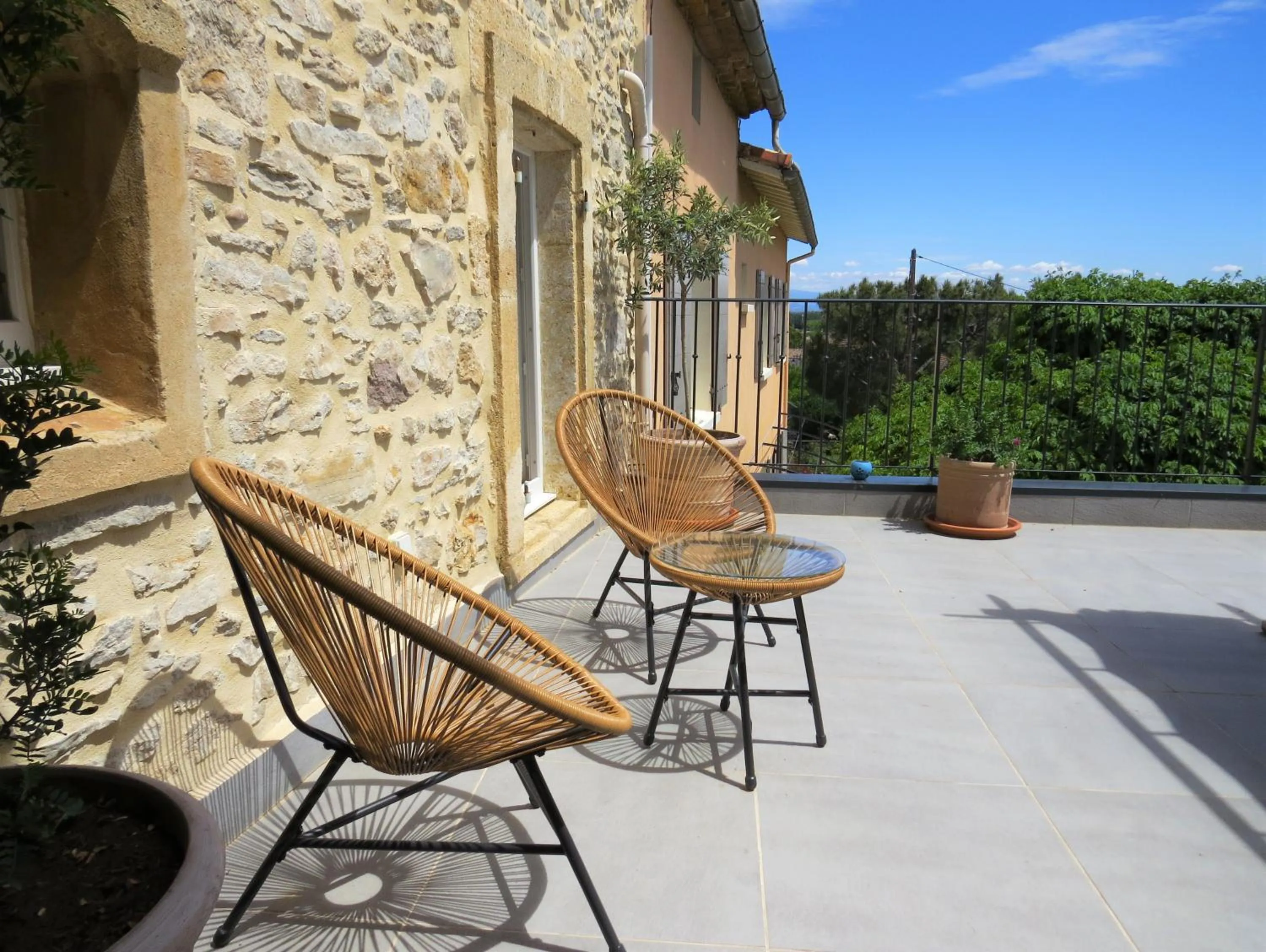 Patio in Maison d'hôtes La Bignone