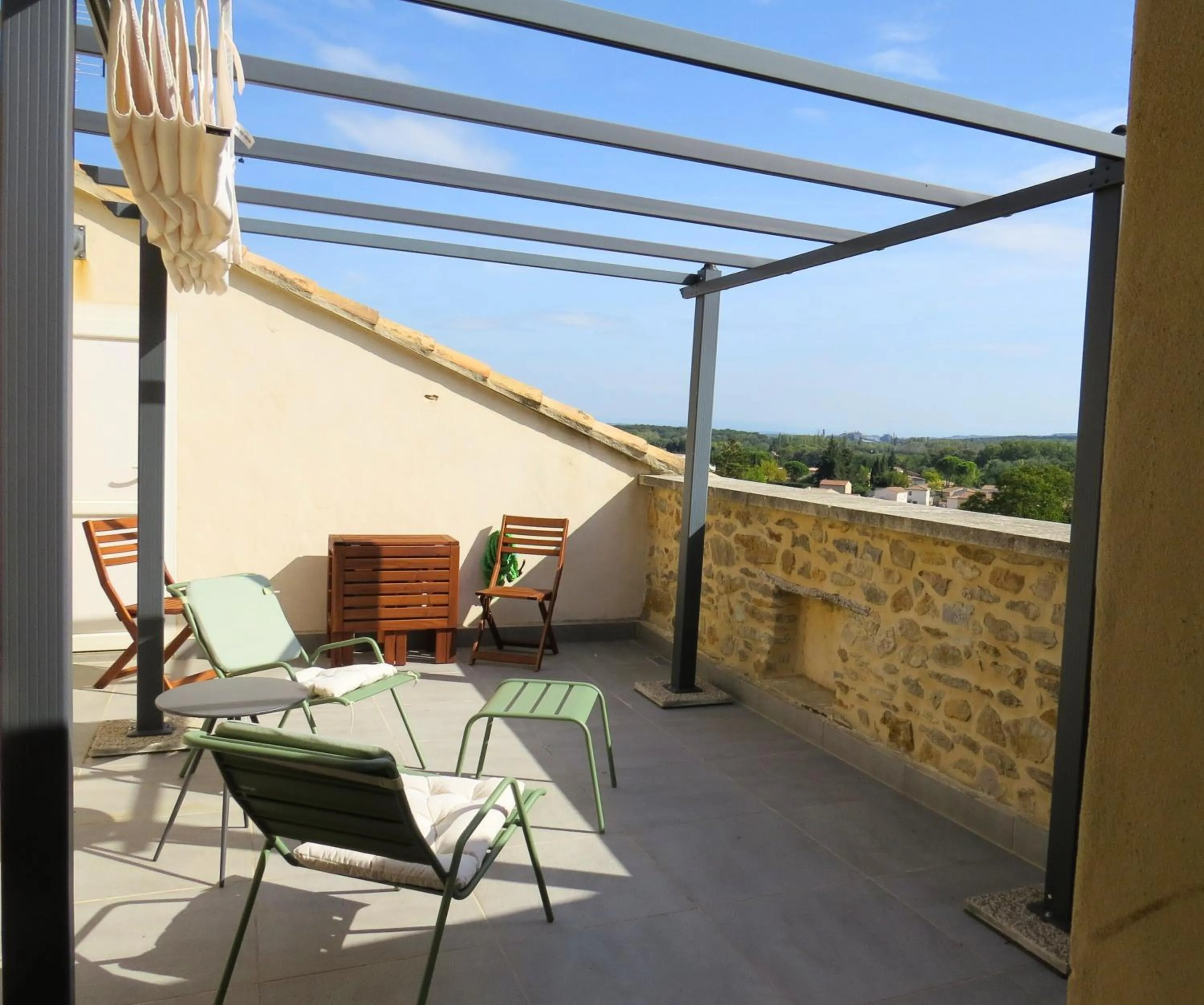 Patio in Maison d'hôtes La Bignone