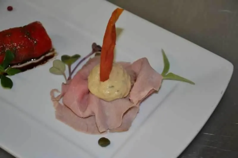 Food close-up in Trattoria Del Bivio