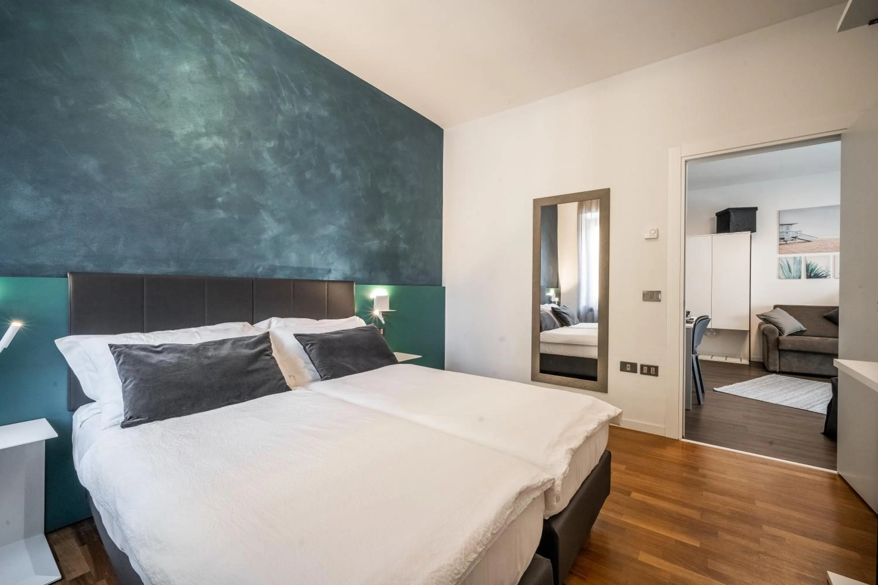 Bedroom, Bed in Appartamenti Vasco Renna Surf Center