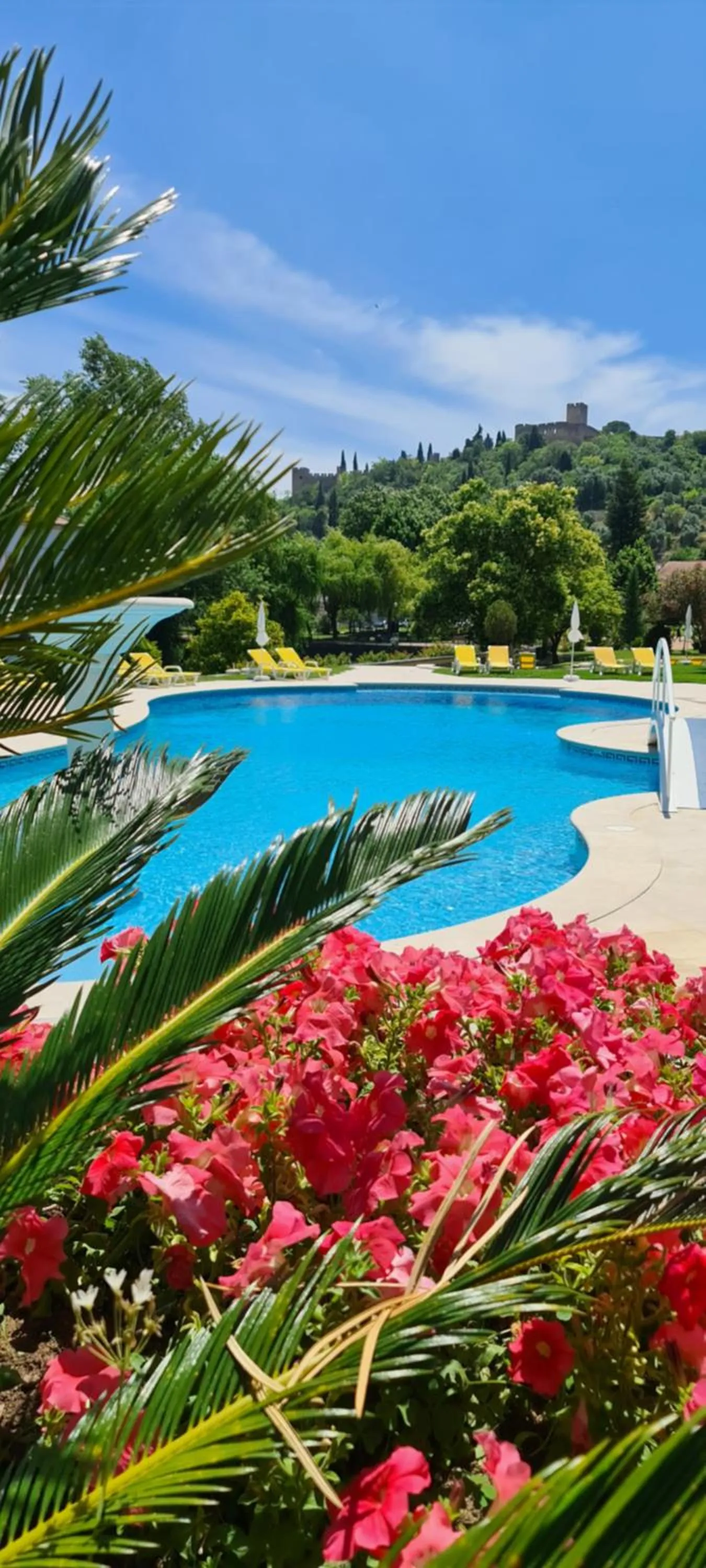Pool view in Hotel Dos Templarios