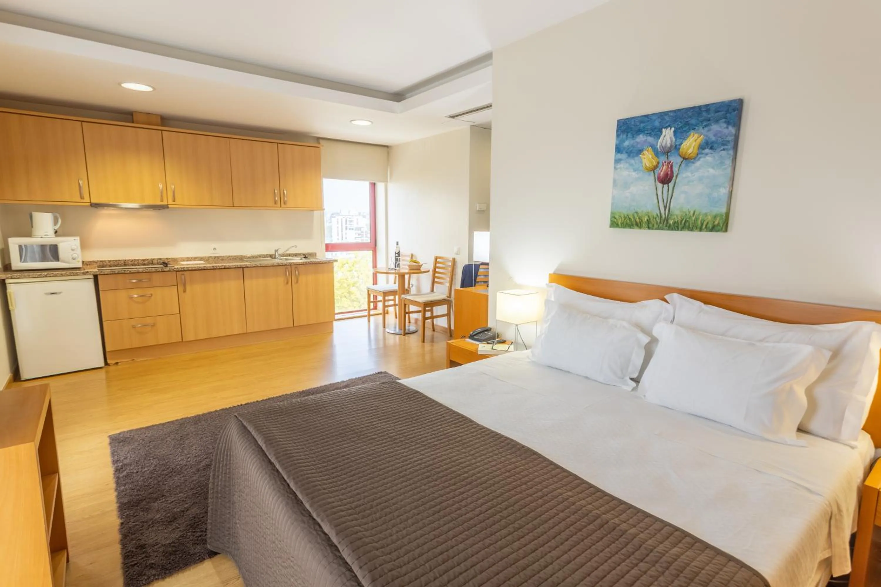 Bed in Eurosol Residence Hotel Apartamento