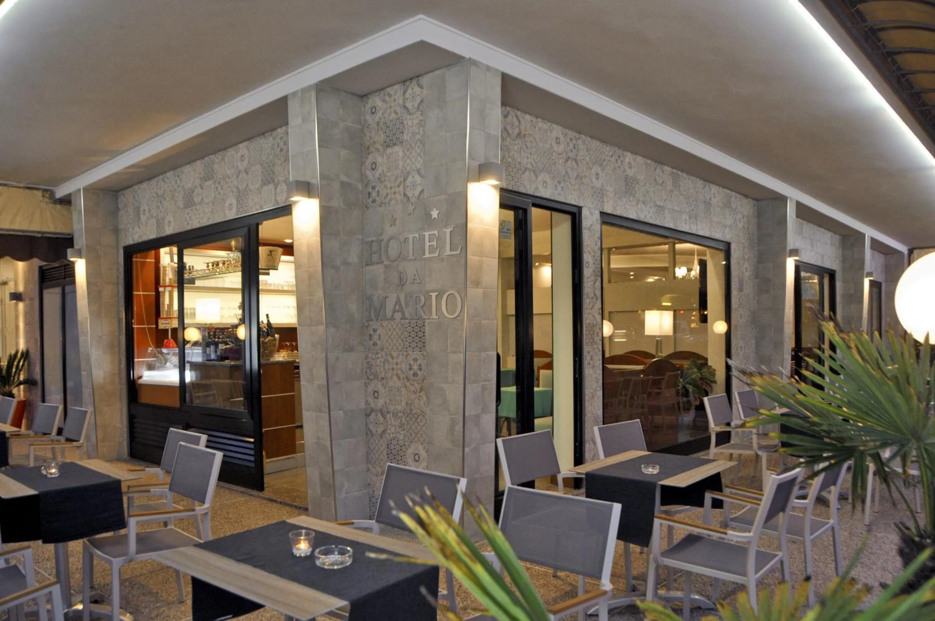 Patio in Hotel Da Mario