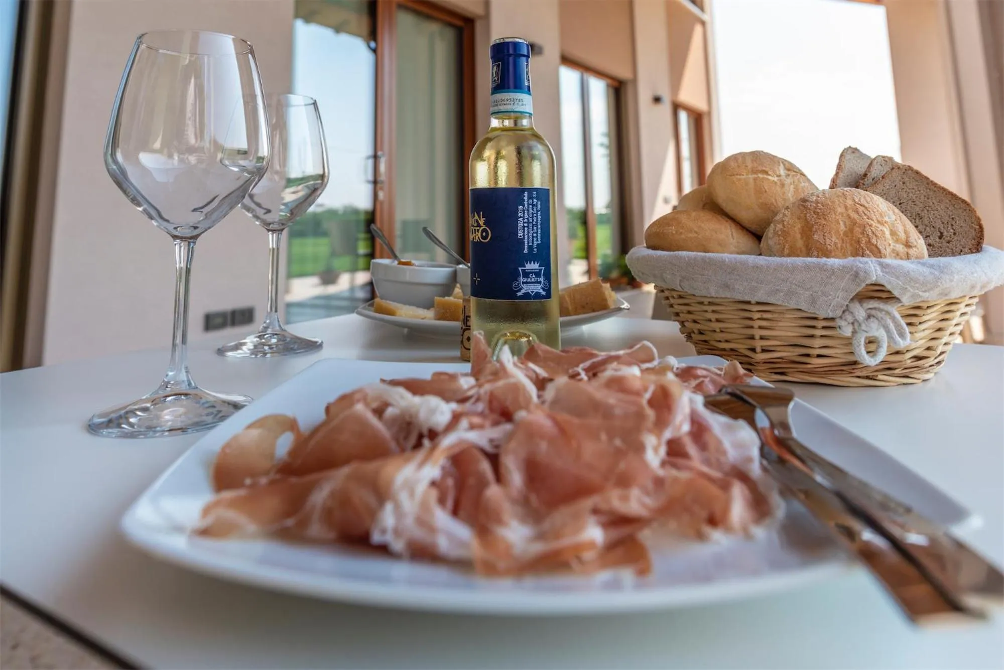 Food and drinks in Agriturismo Ca' Giulietta