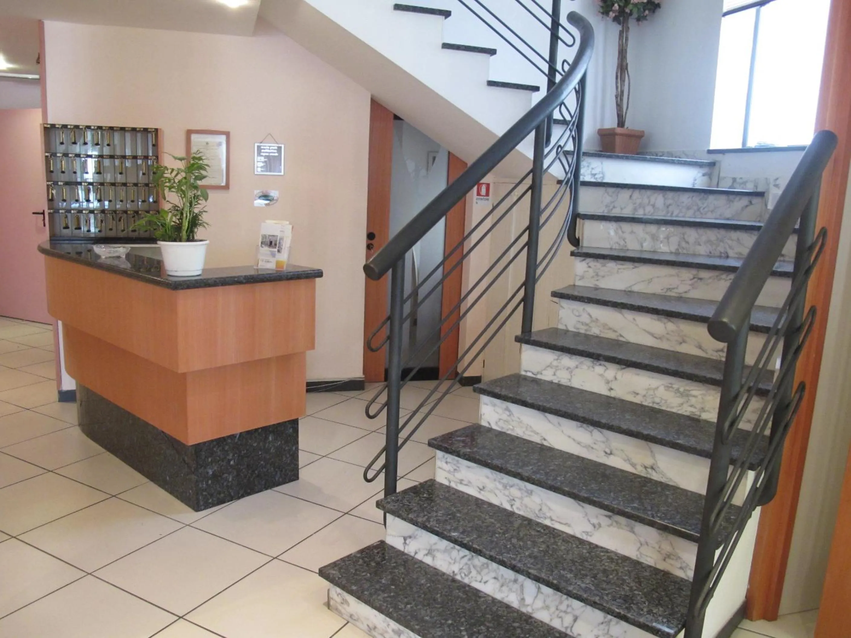 Lobby or reception in Hotel Basilea