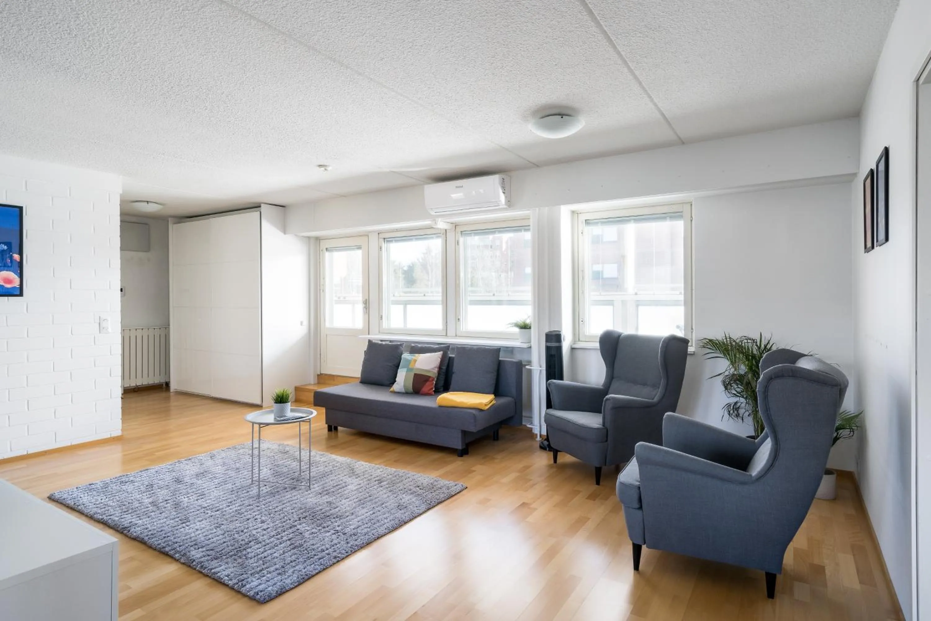 Living room in Hiisi Homes Helsinki Haaga